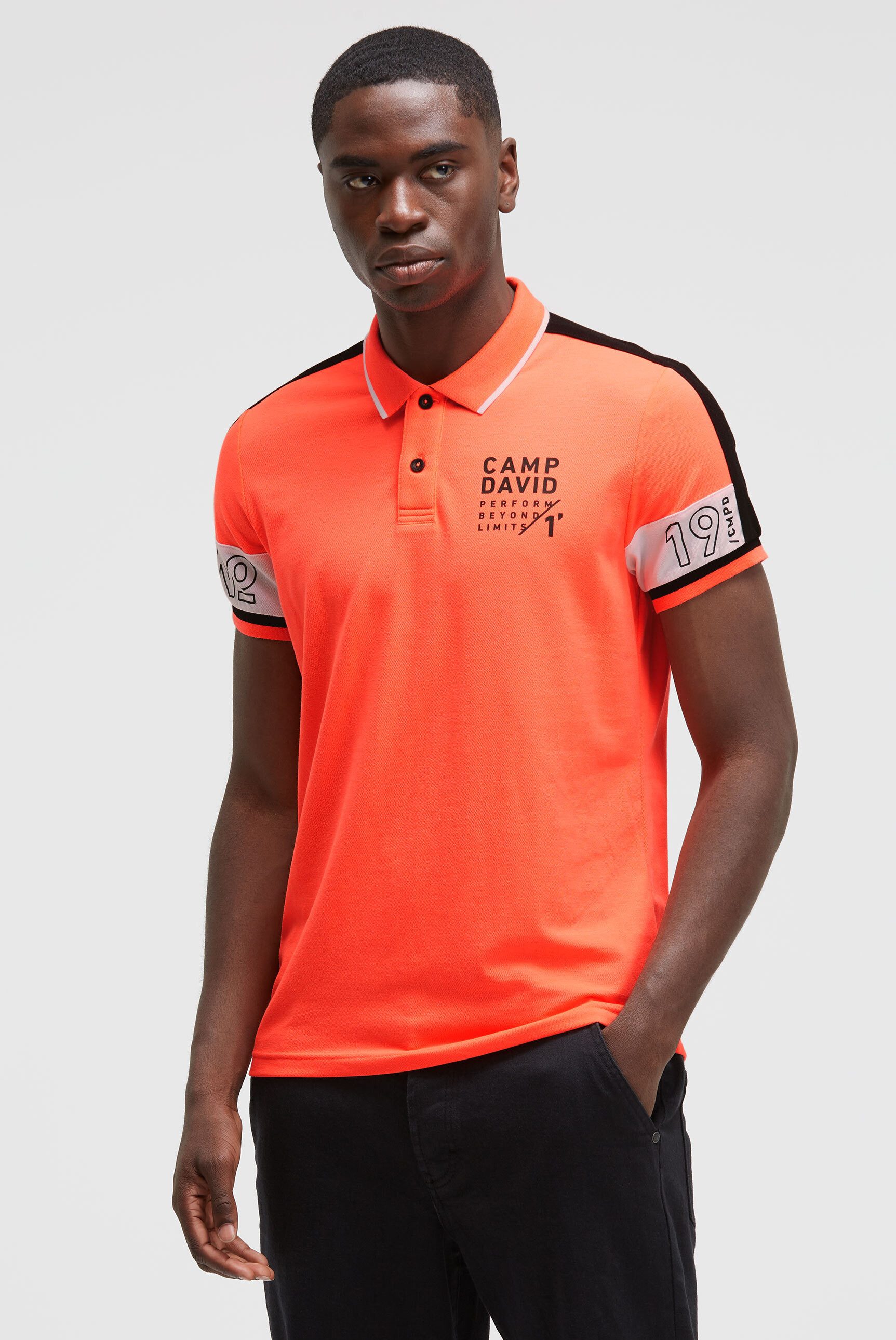 CAMP DAVID Poloshirt mit Baumwolle günstig online kaufen