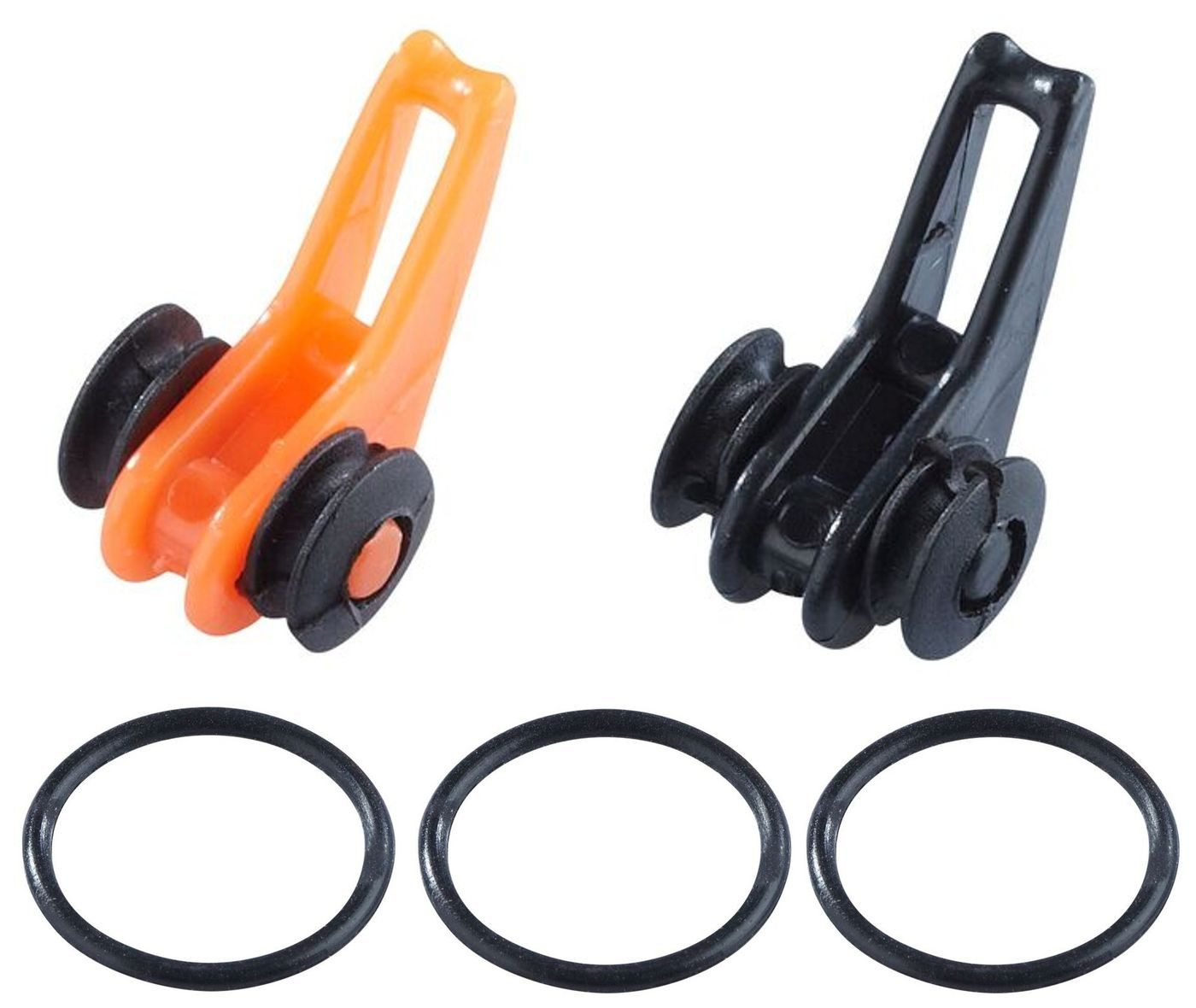 Balzer Spinnrute Balzer Hakenhalter für Ruten schwarz/orange - 2 Hakenösen