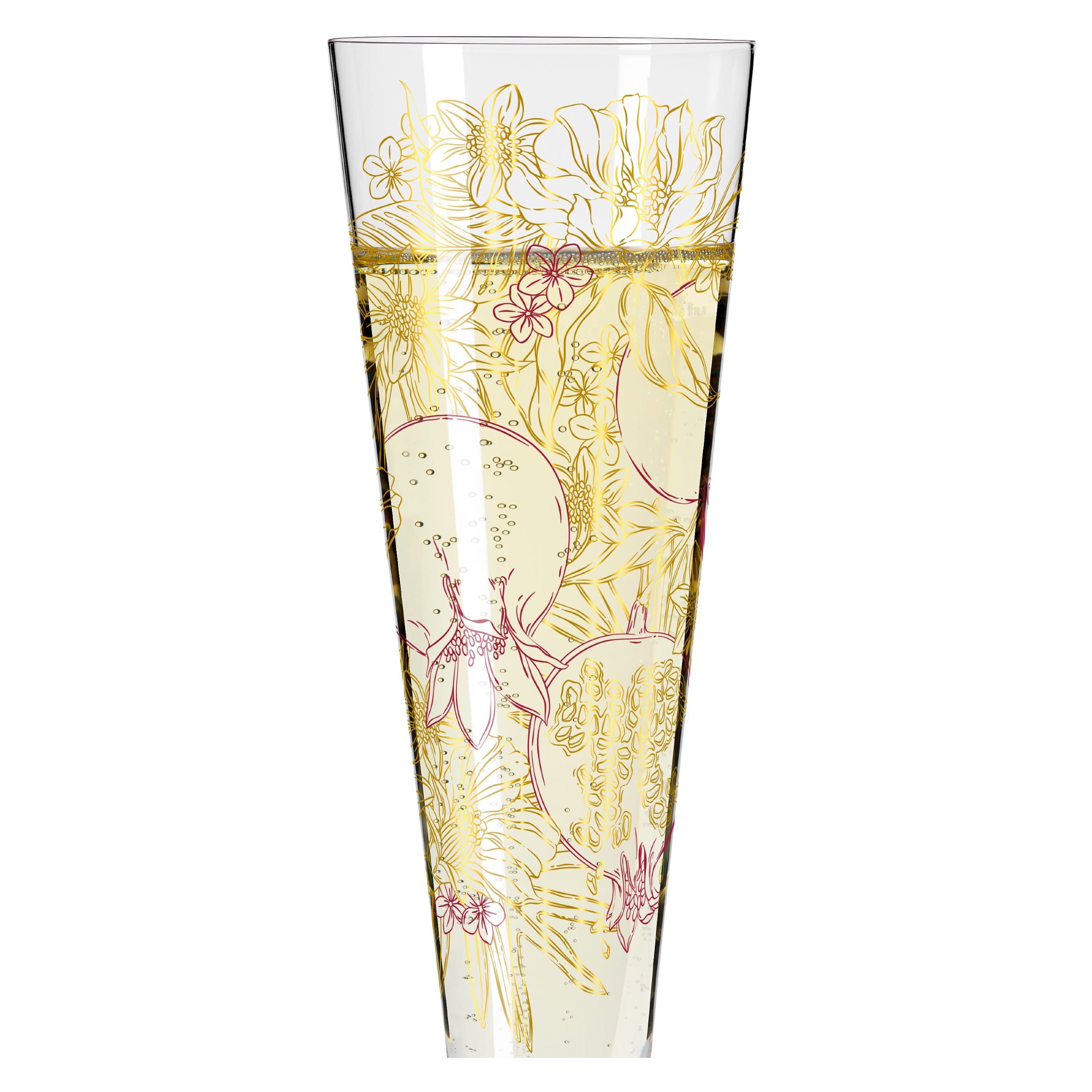Ritzenhoff Champagnerglas Goldnacht, Kristallglas