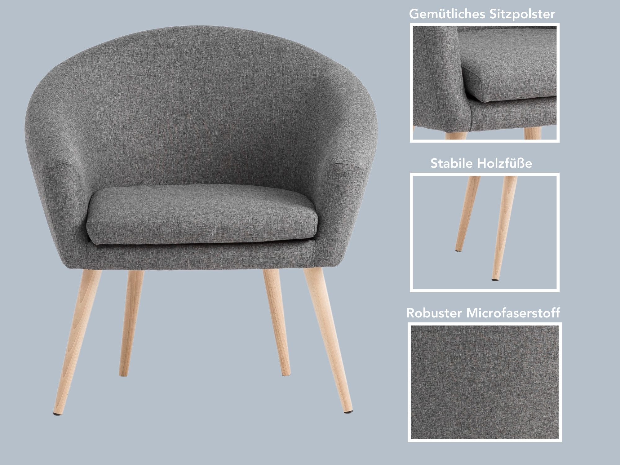 XDREAM Loungesessel Lutz, Relaxsessel, Cocktailsessel, Polstersessel, günstig online kaufen