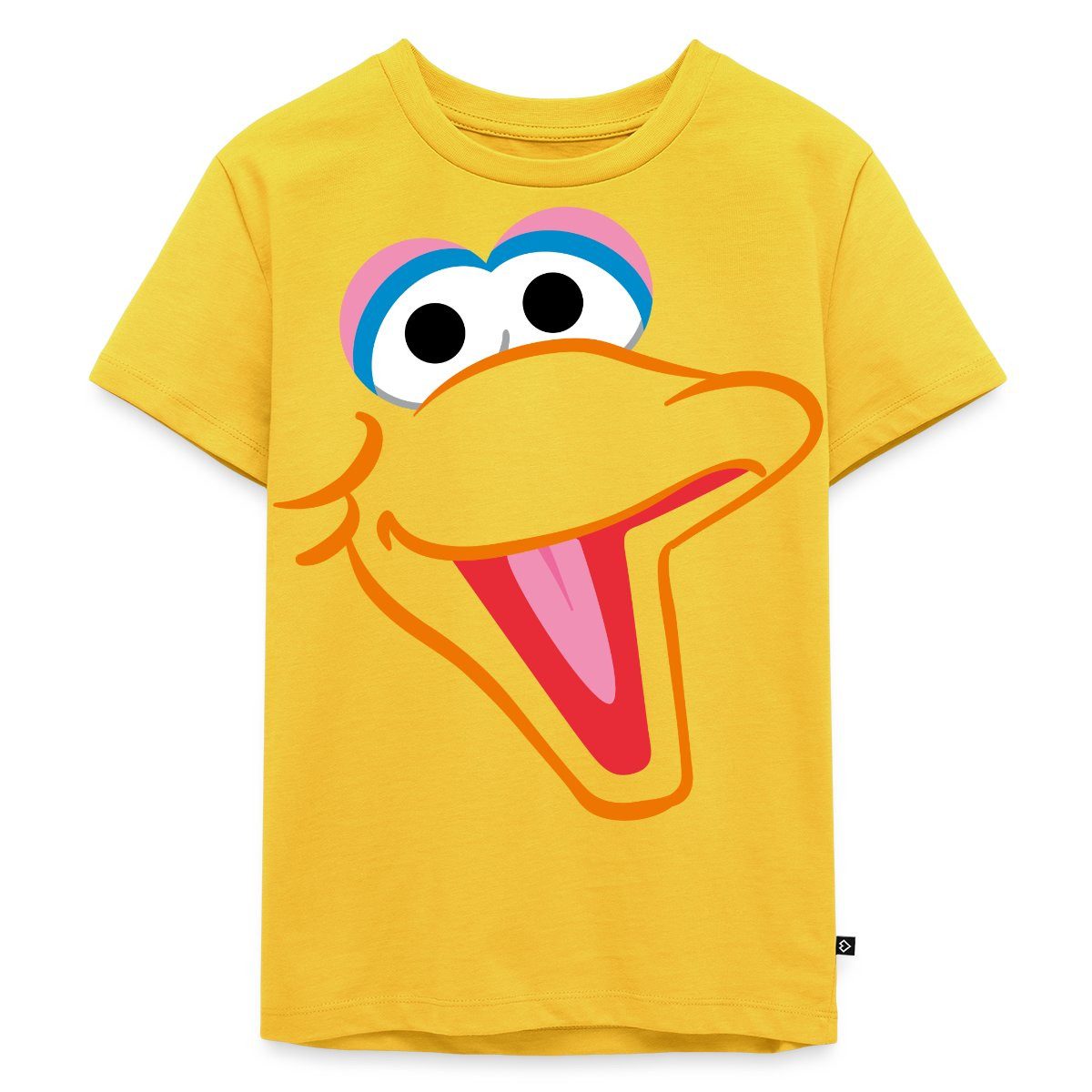 T-Shirt Sesamstraße Bibo Gesicht Karneval Kinder Premium T-Shirt