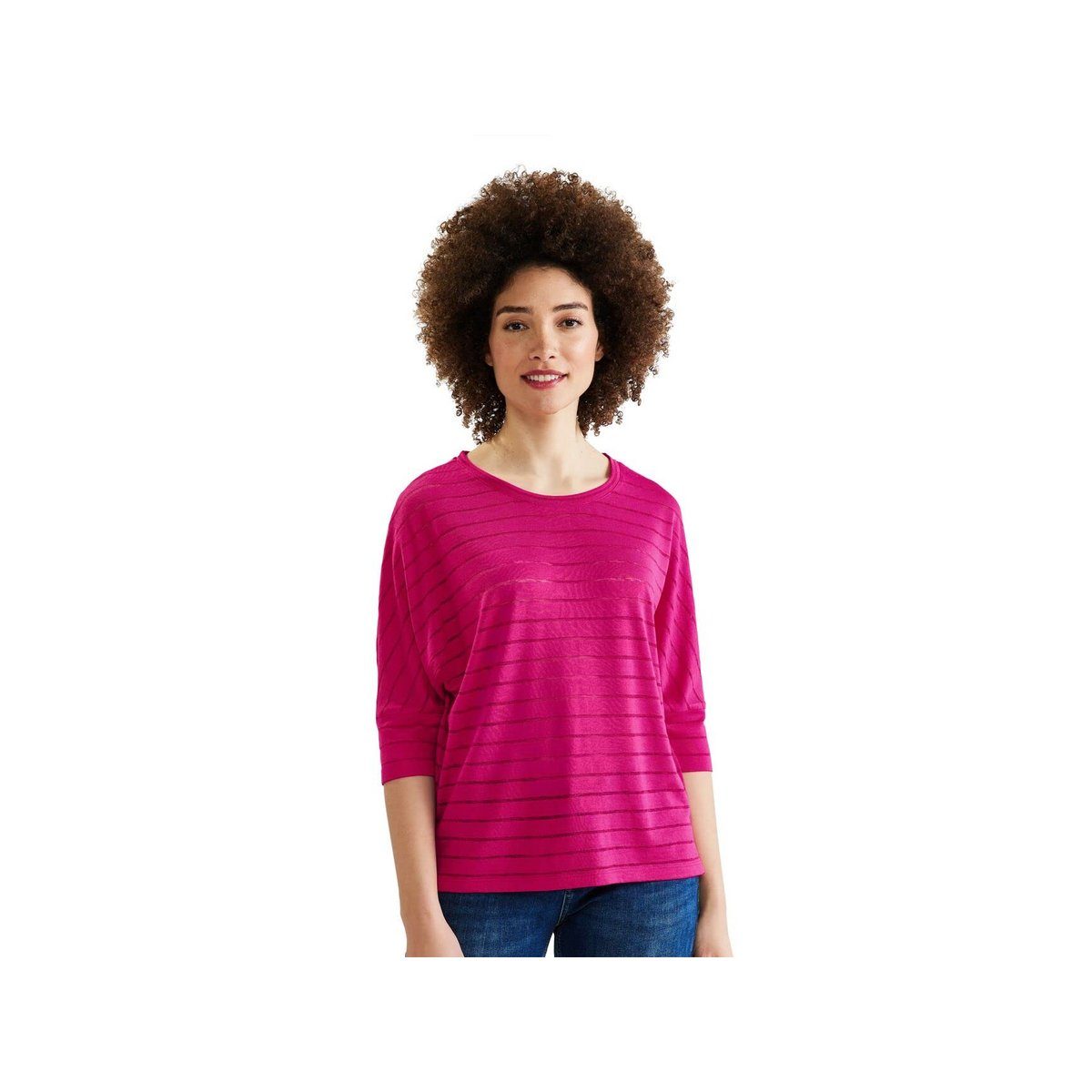 pink STREET ONE pink (1-tlg) Rundhalsshirt nu