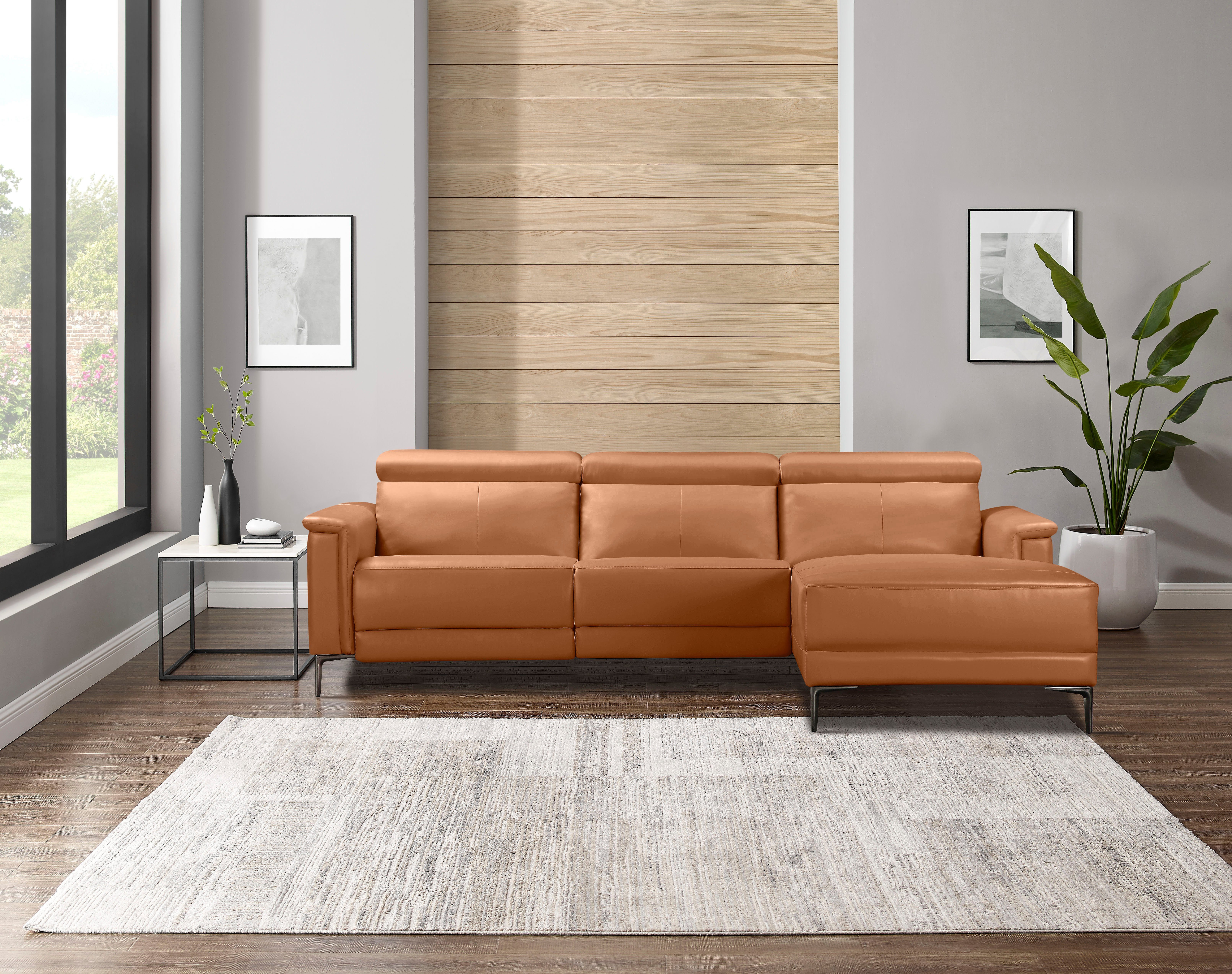 Places of Style Ecksofa Lund, L-Form, 261cm, man. o. elektr. Relaxfunktion (mit USB-A), und Kopfteilverstellung