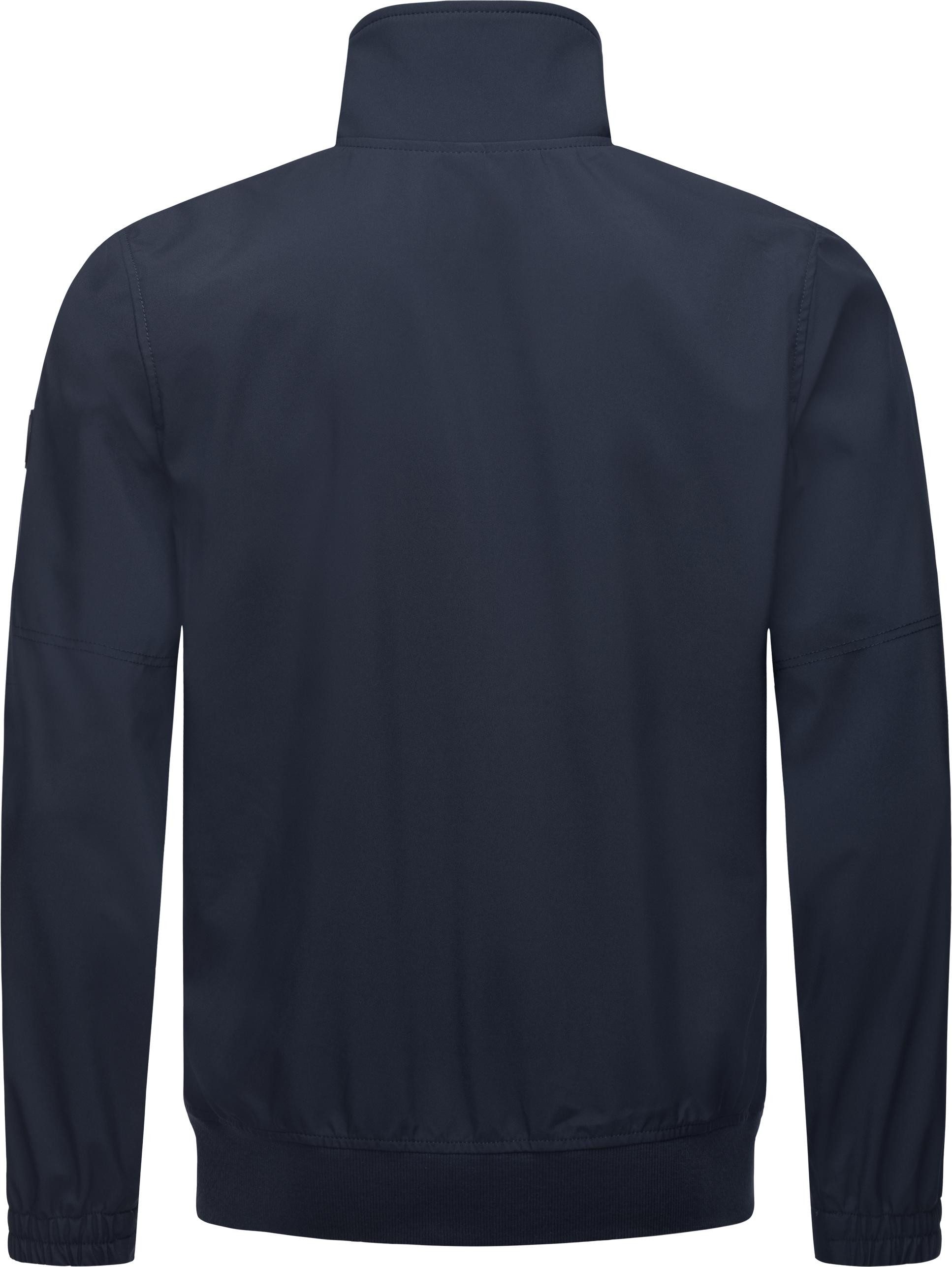 Ragwear Outdoorjacke Collwie wasserdichte Herren Übergangsjacke mit hohem Kragen