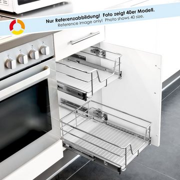 bremermann Teleskopauszug Teleskopschublade, Küchenschublade mit Einlegeboden, 50 cm