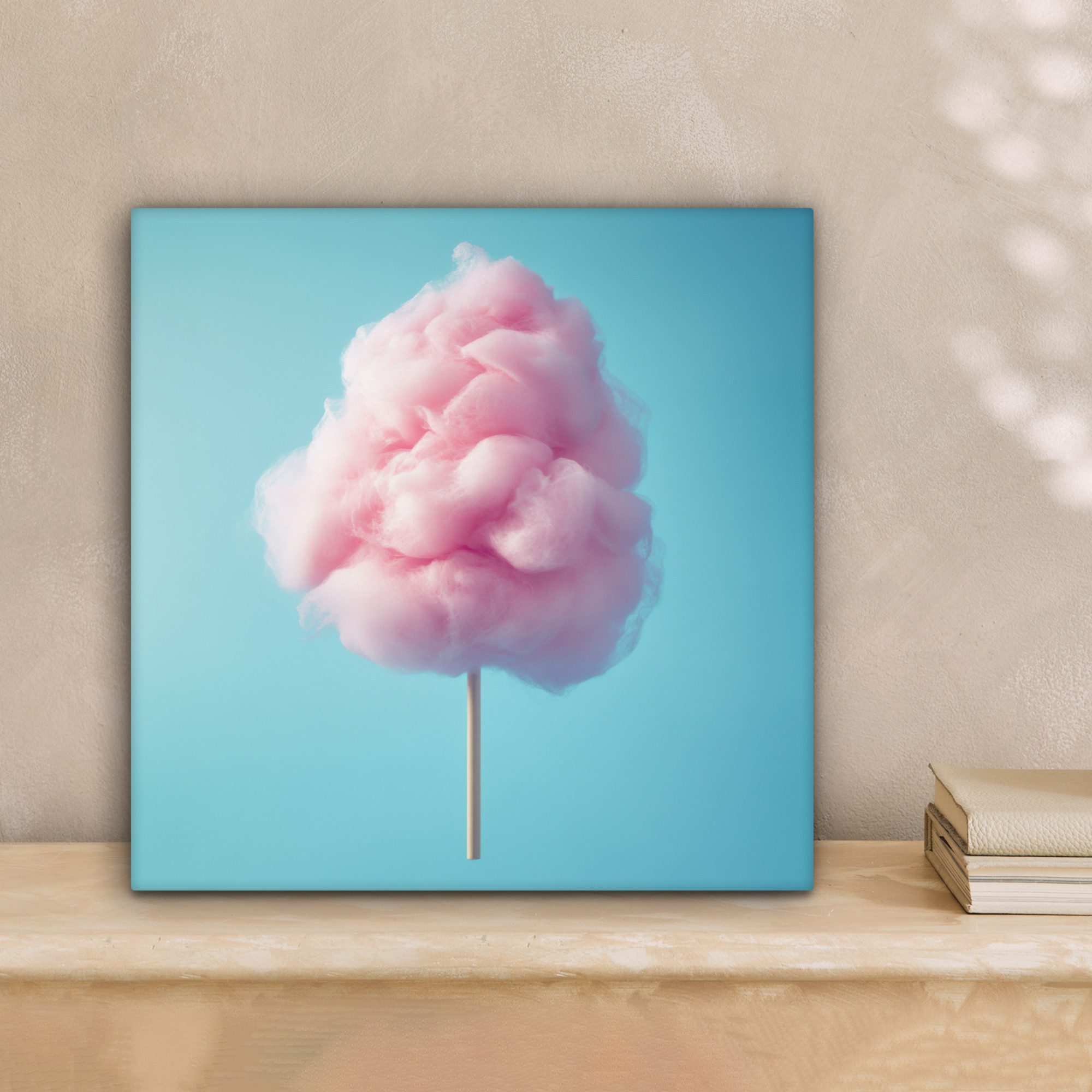OneMillionCanvasses® Leinwandbild Zuckerwatte - Süßes - günstig online kaufen