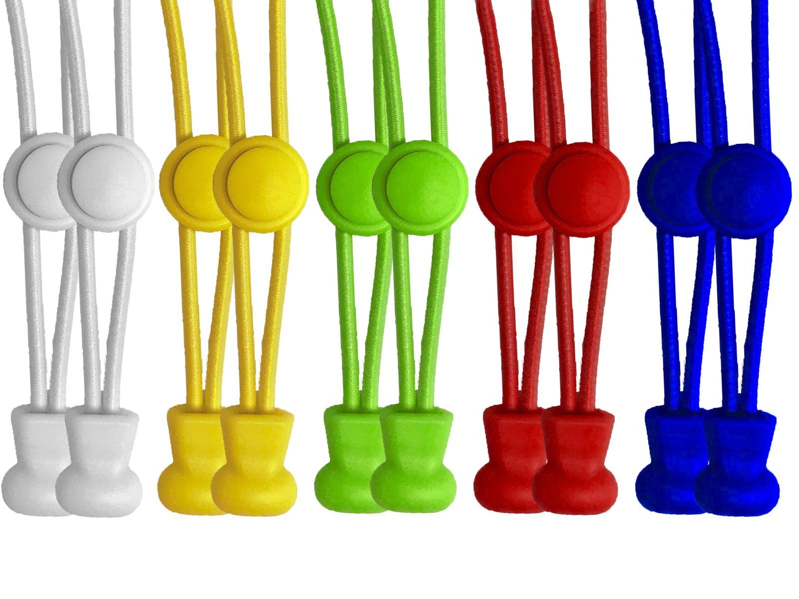 1 gelb +1 rot +1 Blau +1 neon grün +1 weiß