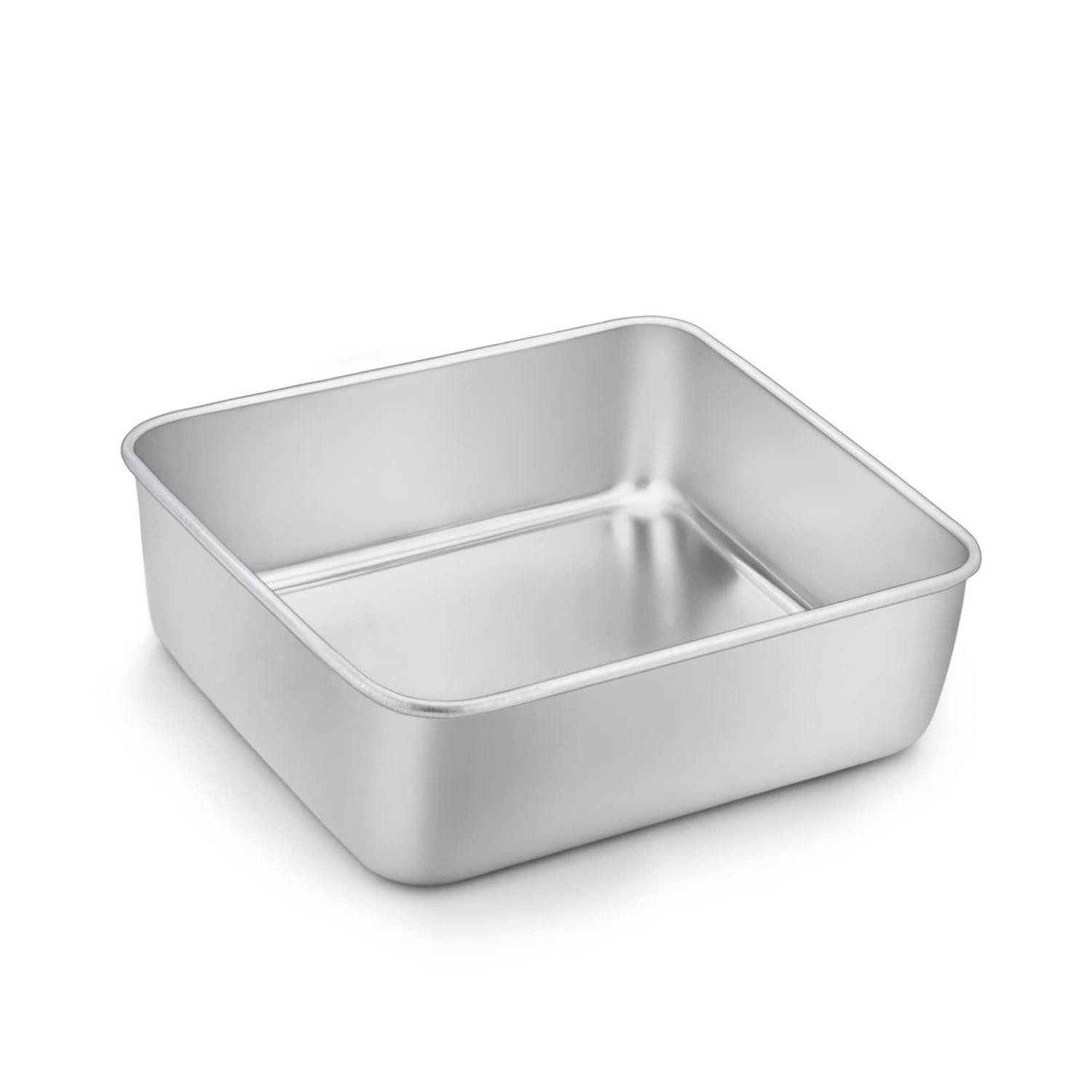LuxusKollektion Backform Kuchenform Edelstahl Quadratisch 5cm Tief, (1-tlg)