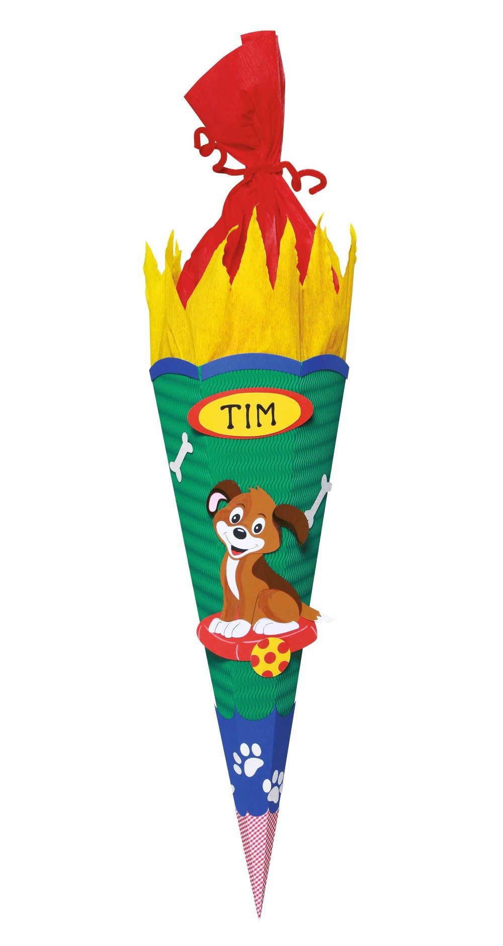 URSUS Schultüte URSUS Schultüten-Bastelset Hund - 68cm, Verschluss Krepp