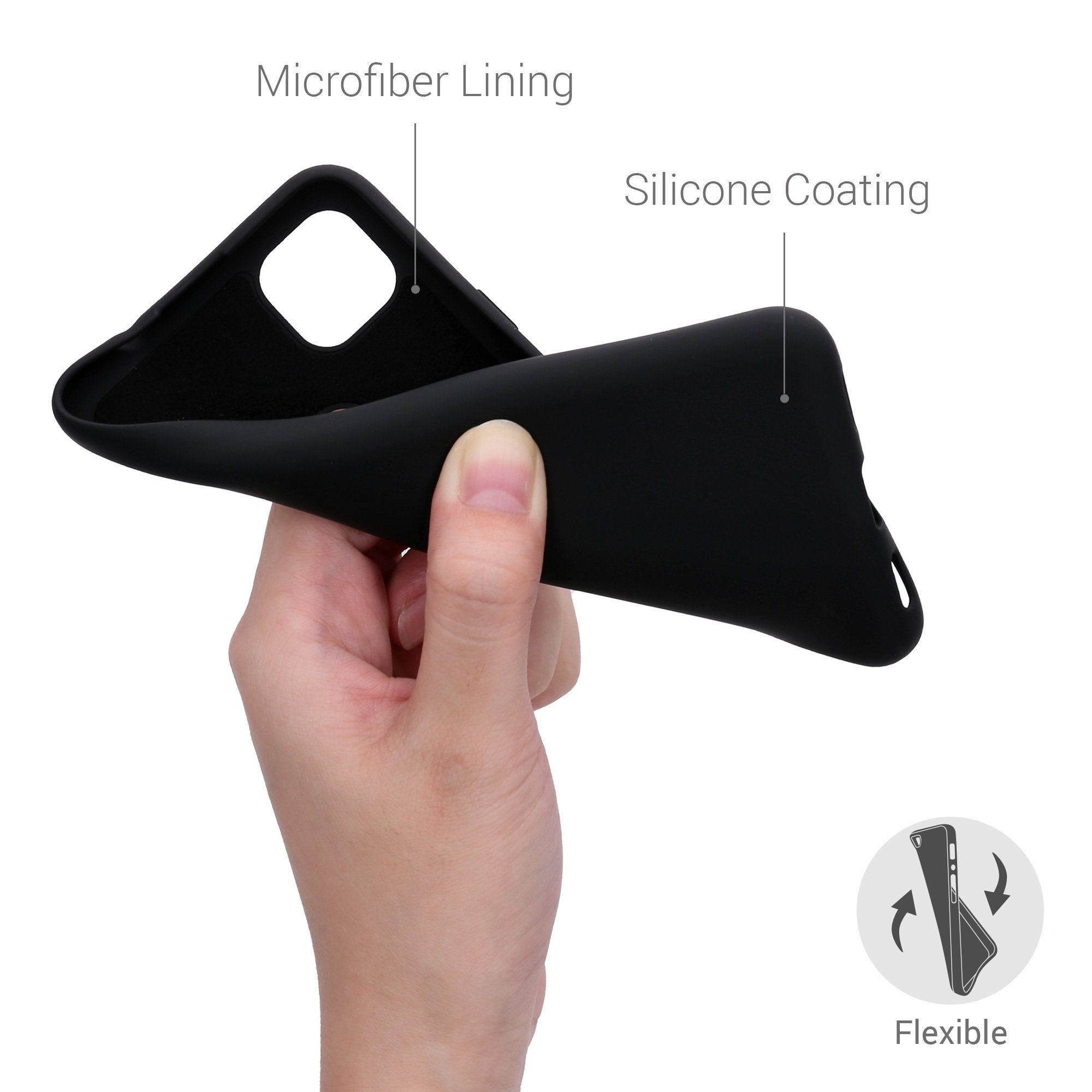 kwmobile Handyhülle Slim Case für Google Pixel 4a, Hülle Silikon Handy - Handyhülle gummiert