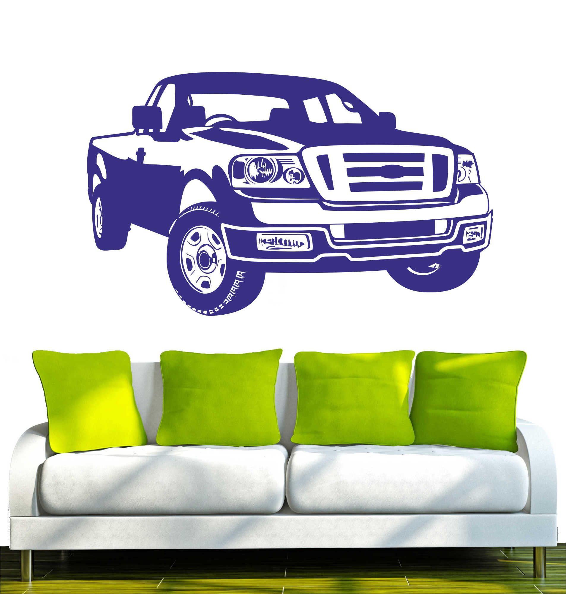 INDIGOS UG Wandtattoo Wandtattoo - Wandaufkleber - w303 Jeep Auto Gelände Wagen