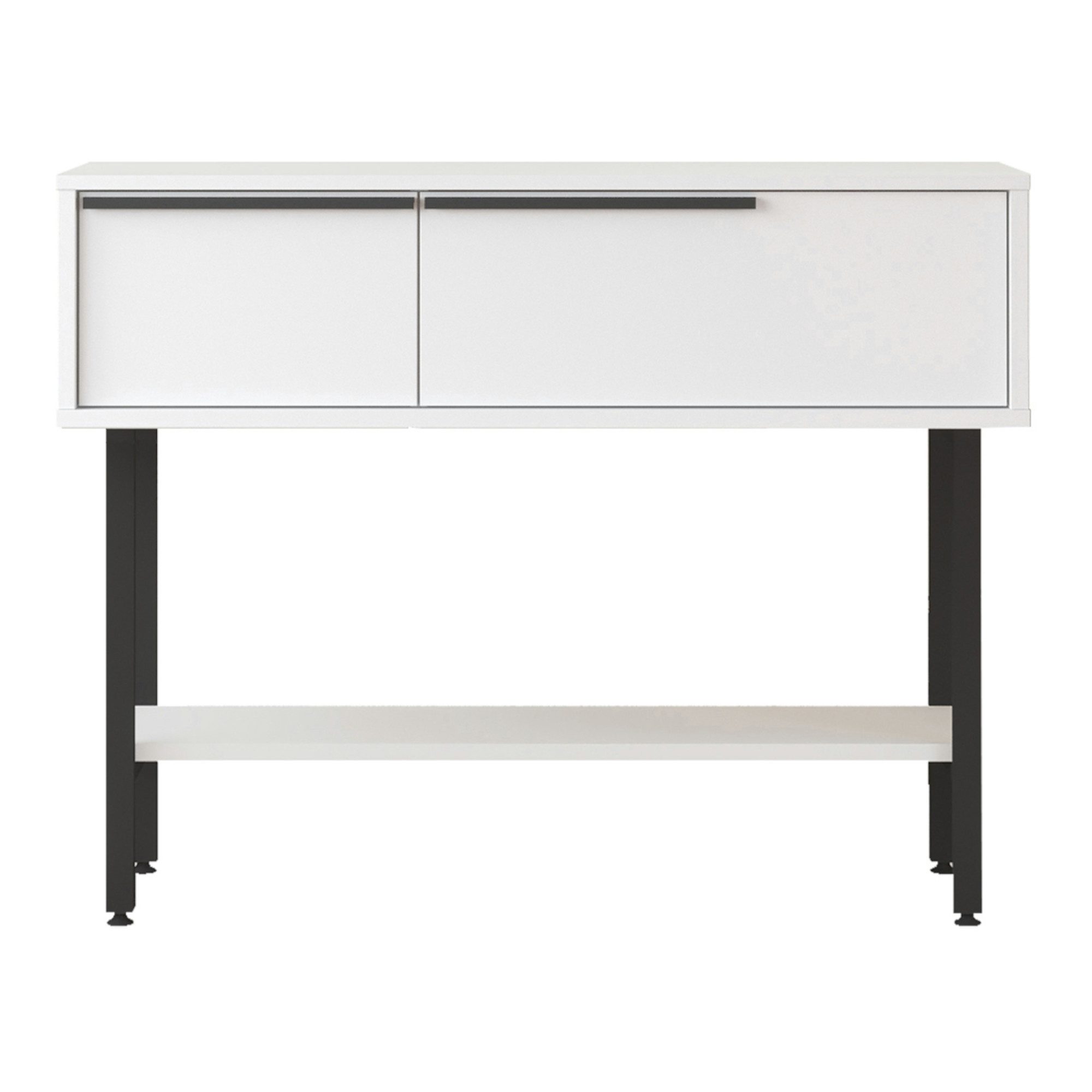 en.casa Konsolentisch, Flurtisch »Vesanto« 100x30x76 cm Weiß günstig online kaufen