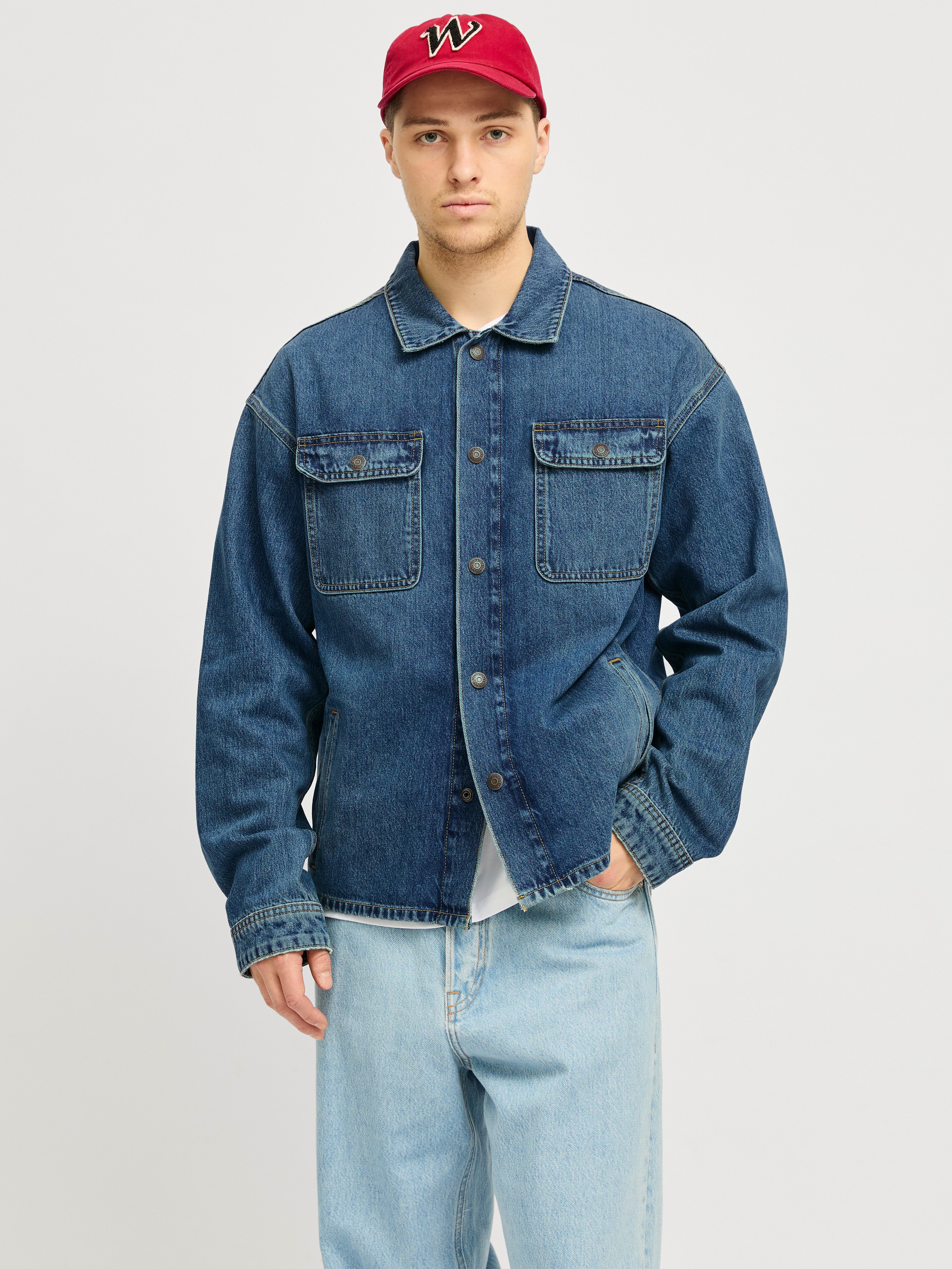 Jack & Jones Jeanshemd JJICHASE JJOVERSHIRT günstig online kaufen