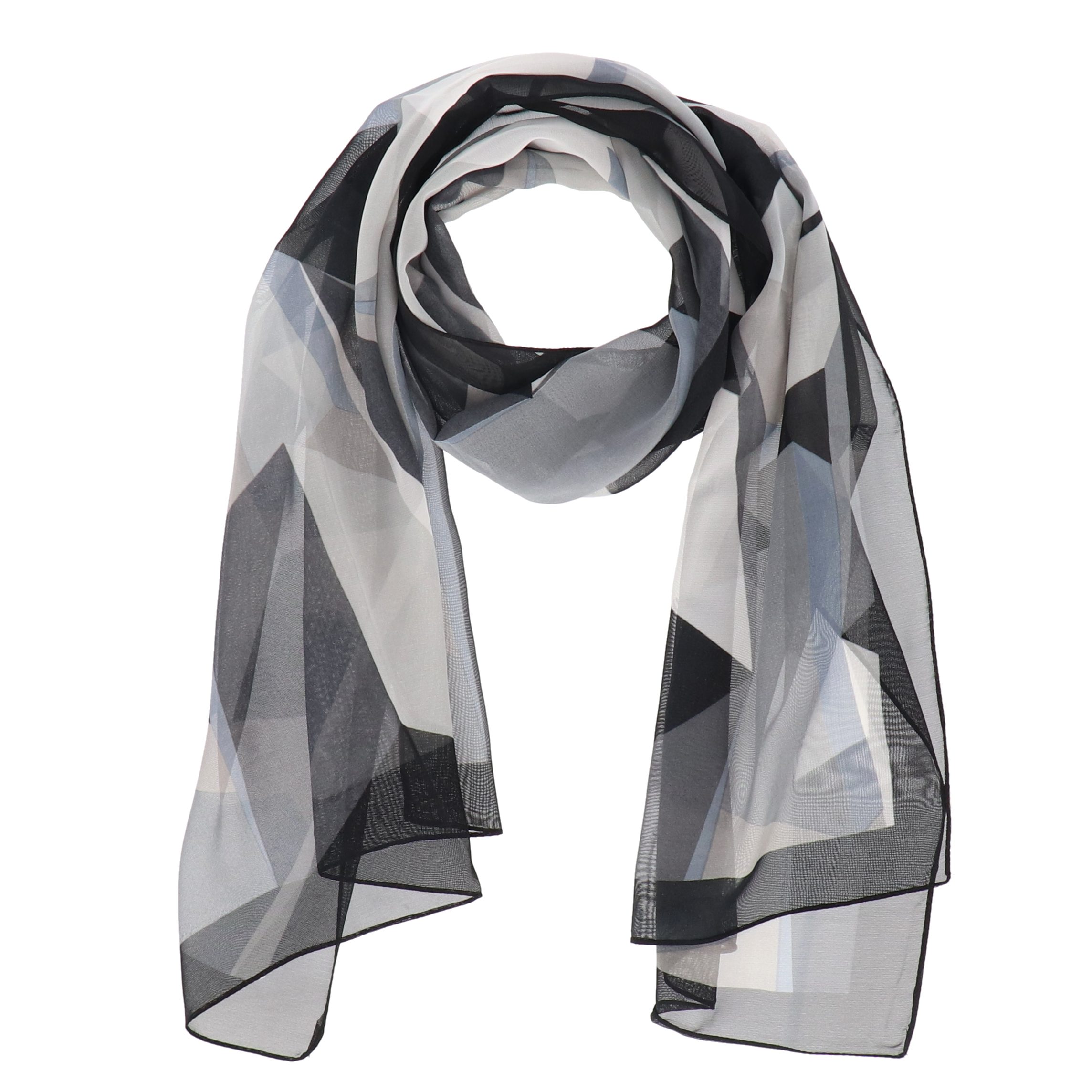 halsüberkopf Accessoires Modeschal Chiffon Geometric, Druckschal günstig online kaufen