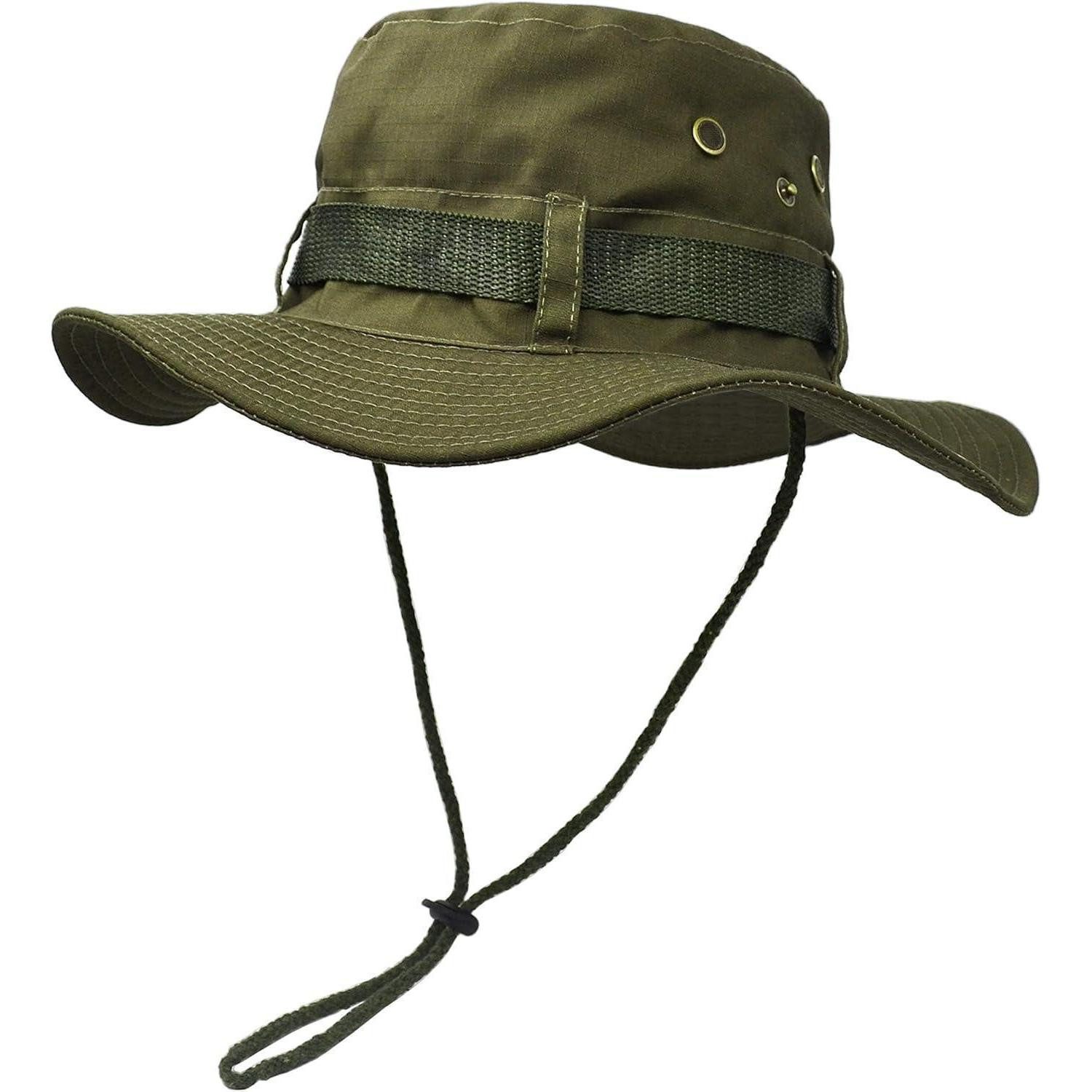 LuxusKollektion Sonnenhut Sonnenhut Buschhut Krempe doppelschichtig Angeln Jagd M Grün