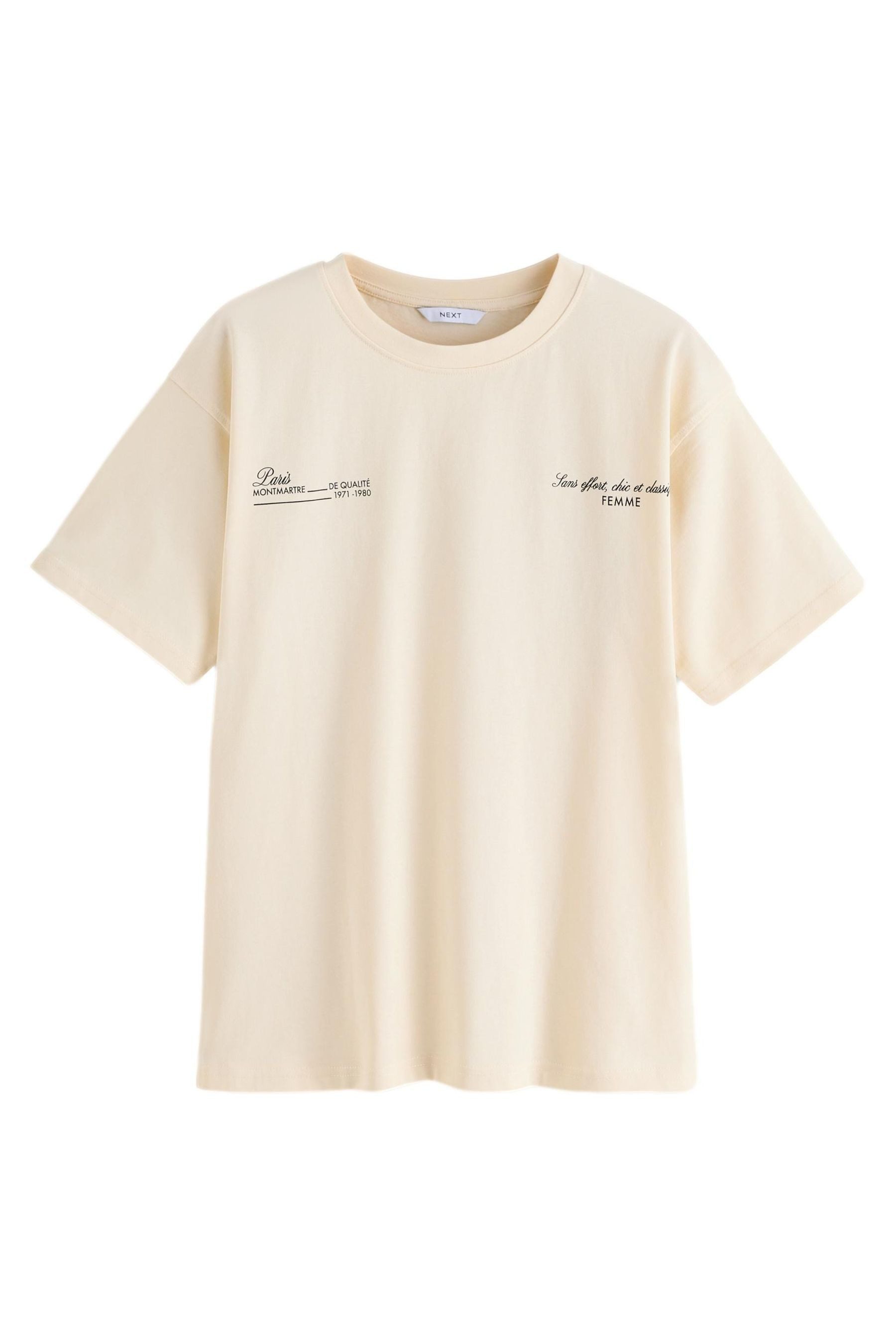 Next T-Shirt T-Shirt und großem Rückenprint günstig online kaufen