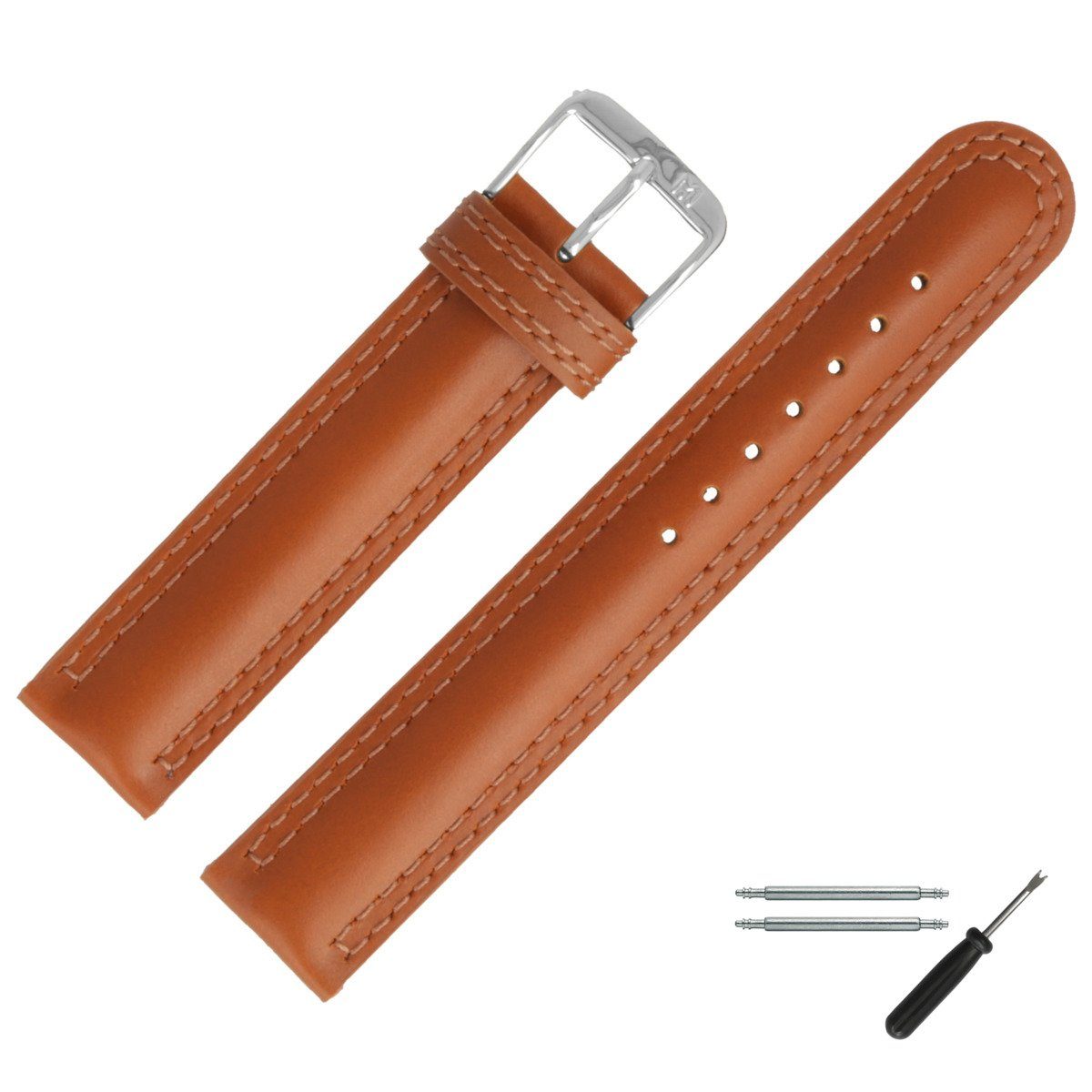 MARBURGER Uhrenarmband 20mm Leder günstig online kaufen