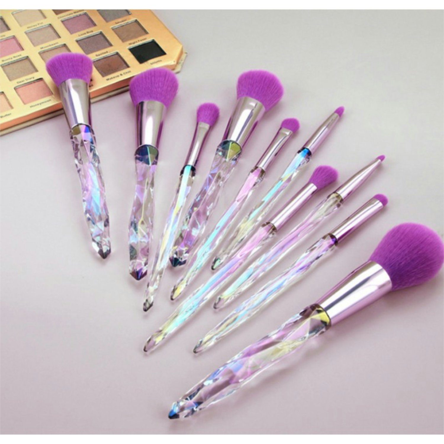 WS-Trend Kosmetikpinsel-Set Make-Up-Pinsel 10 Brushes, 10-teiliges tlg