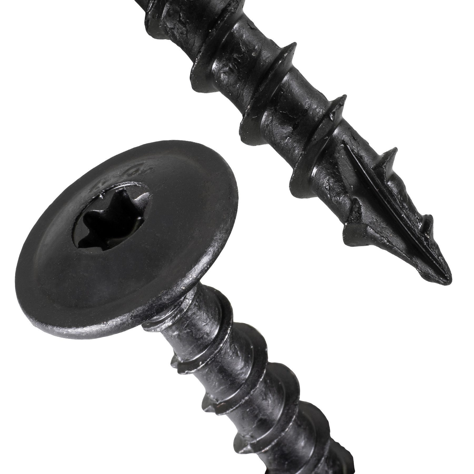 SCREWREBEL Holzbauschraube Tellerkopfschraube 8x40 mm – schwarz – TX40 – ETA – 50 Stück