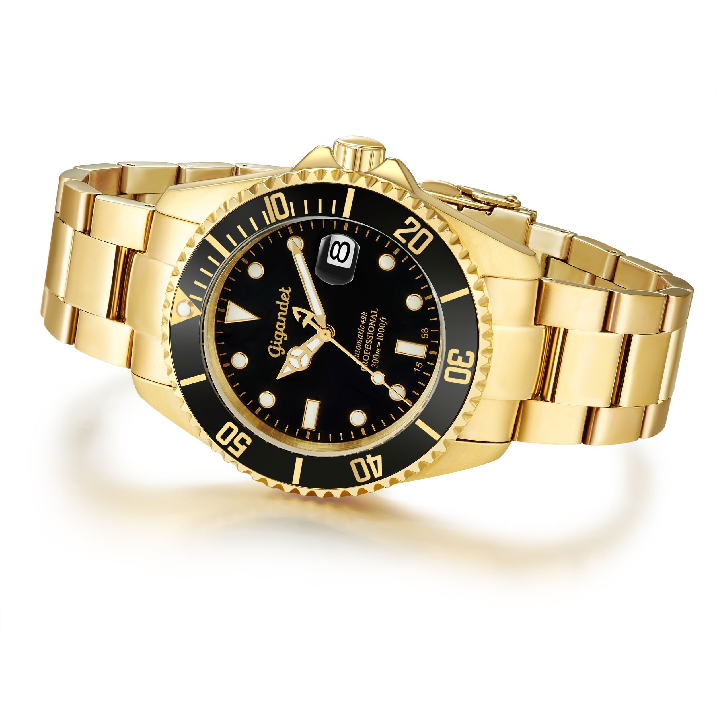 Gigandet Automatikuhr SEA GROUND, Mineralglas, Sekundenstopp, Datum, Tauche günstig online kaufen