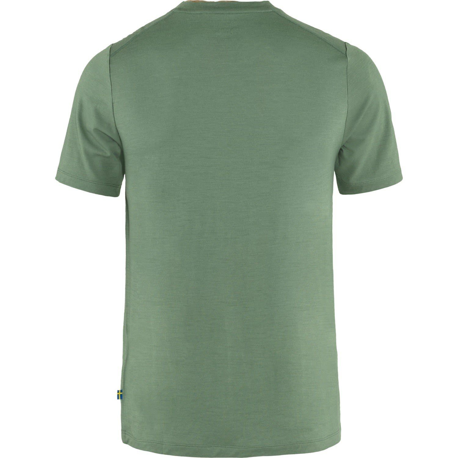 Fjällräven T-Shirt Fjällräven Green Blue/Green Short-sleeve M Classic Wool Abisko