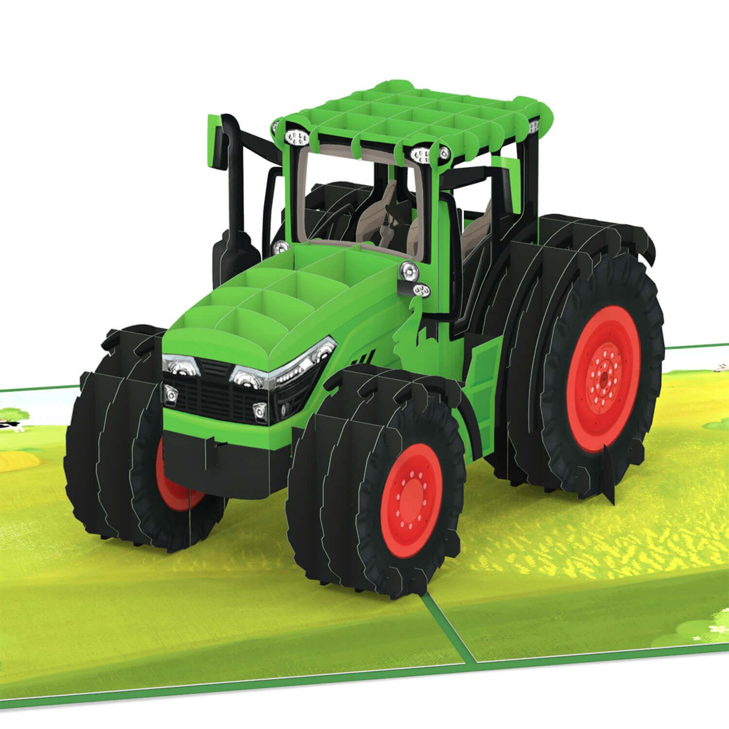 papercrush Geburtstagskarte Traktor Pop-Up Karte