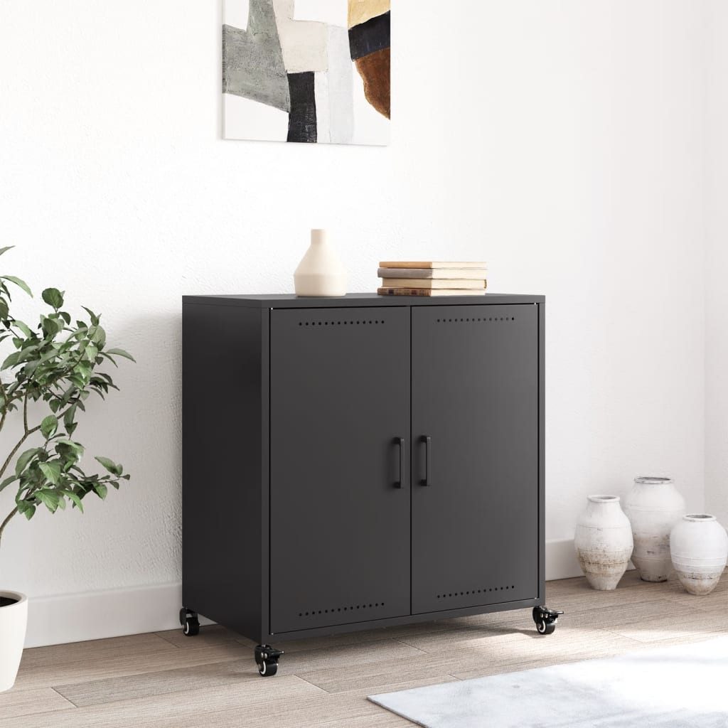 vidaXL Sideboard Sideboard Schwarz 68,5x39x72 cm günstig online kaufen