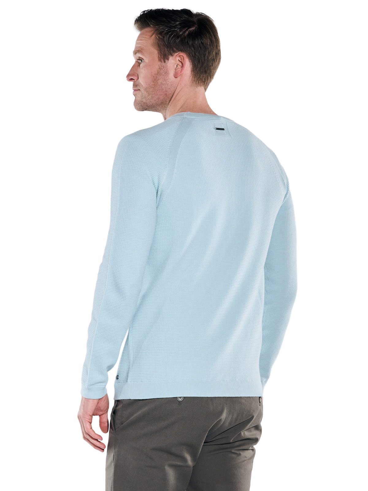 Engbers Rundhalspullover Herren Pullover Rundhals, Hellblau