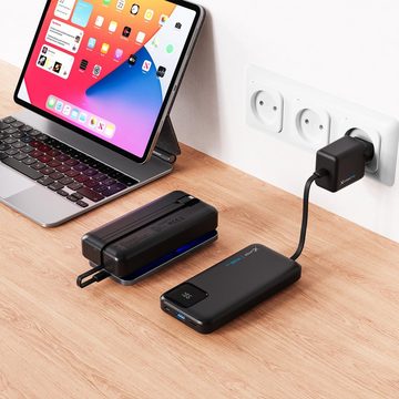 XLAYER Powerbank PD 20W 10.000 mAh integrierte Kabel USB-C und Lightning Powerbank