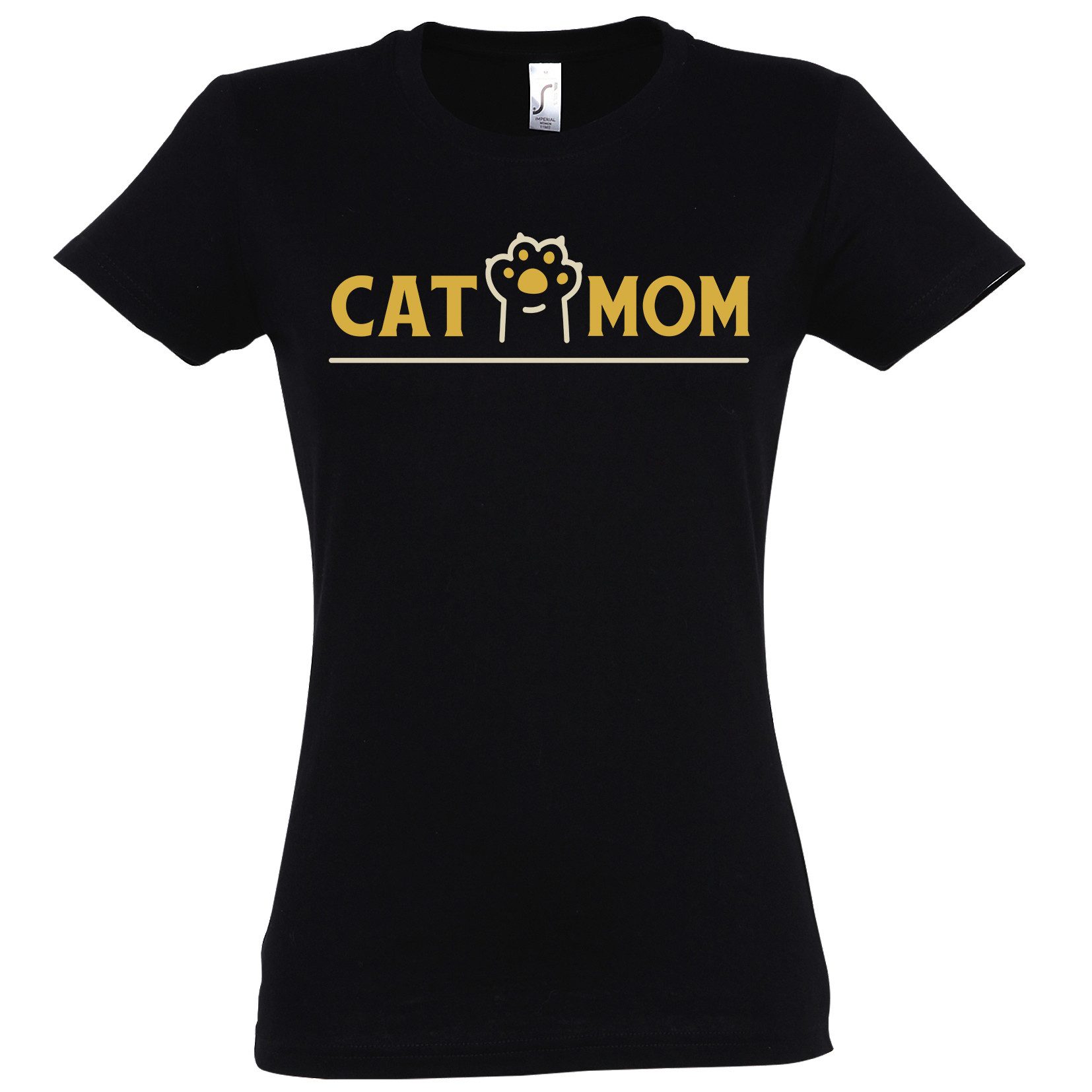 Print-Shirt Cat Mom Damen T-Shirt