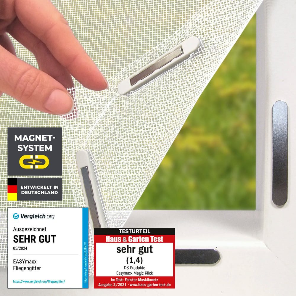 EASYmaxx Insektenschutz-Fensterrahmen Fliegengitter für Fenster,  mit günstig online kaufen