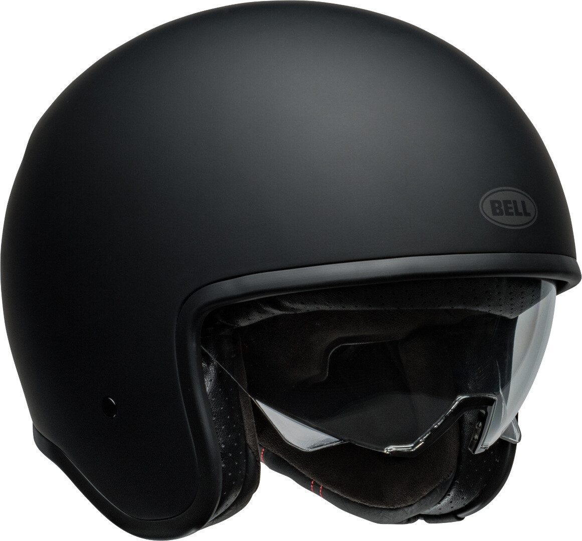 Bell Motorradhelm TX-501 Solid Jethelm, vorbereitet für Kommunikationssystem,integriertes Sonnenvisier
