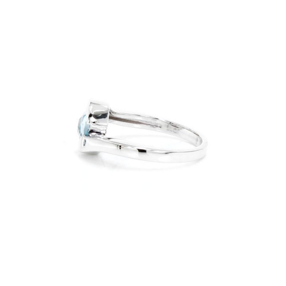Cavill Diamantring Cavill Ring aus 925 Silber mit 0,85 ct blauem Topas & Diamanten (1-tlg)