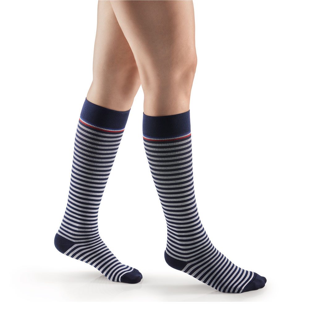 Sigvaris Kompressionsstrümpfe Sigvaris HIGHLIGHT MARINIERE for men Kompressionss