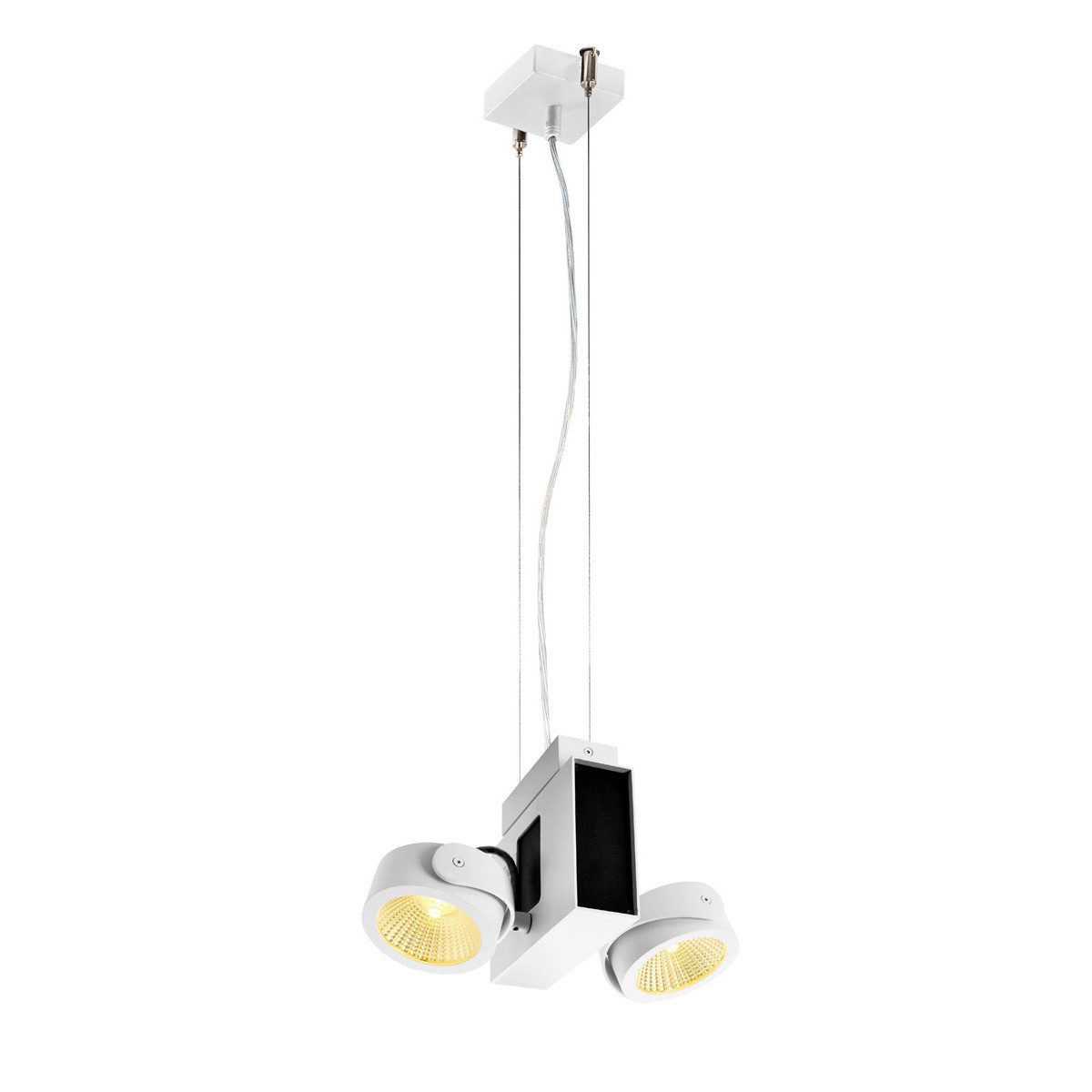 SLV Deckenstrahler LED Wand- und Deckenaufbauleuchte Tec Kalu 60° in Weiß und Schwarz, LED