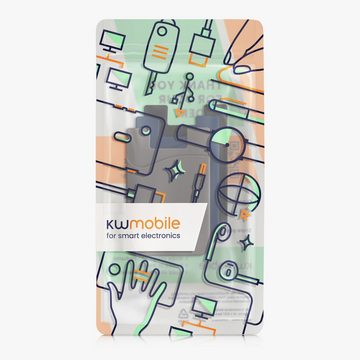 kwmobile Kartenetui 3x Kartenhalter Hülle für Smartphone (1-tlg), selbstklebend - Aufklebbare Silikon Kreditkarten Tasche - 8,5x5,5cm