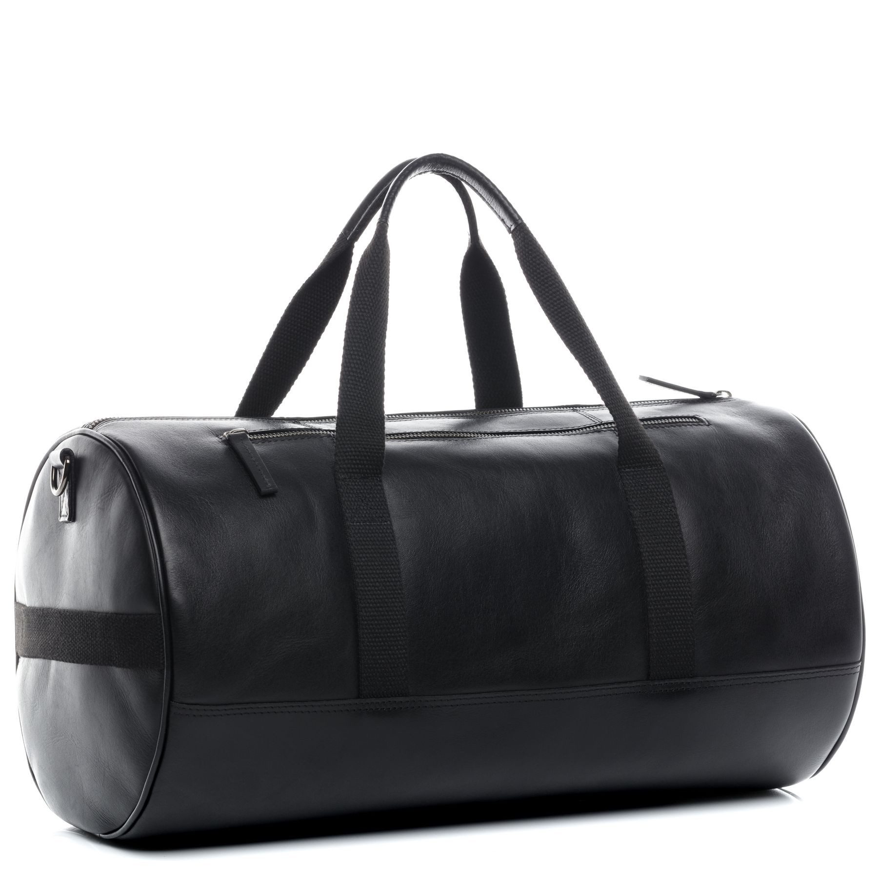 FEYNSINN Umhängetasche echt Leder Weekender groß Ledertasche schwarz FINLAY, Echtleder Reisegepäck für Damen & Herren, Sporttasche XL schwarz