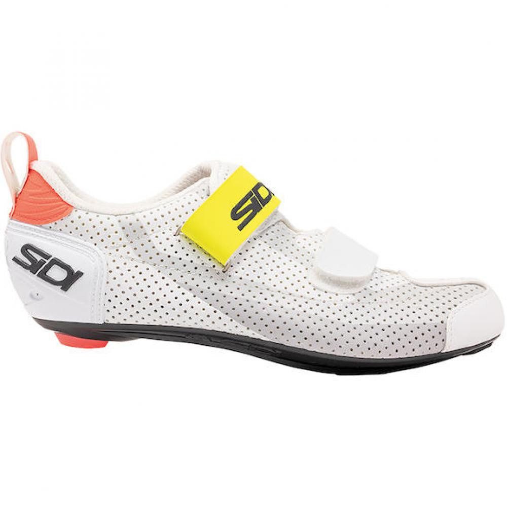 Sidi Sidi T-5 Air grey/white/yellow 44 grau/weiß/gelb - triathlonspezifisch Fahrradschuh