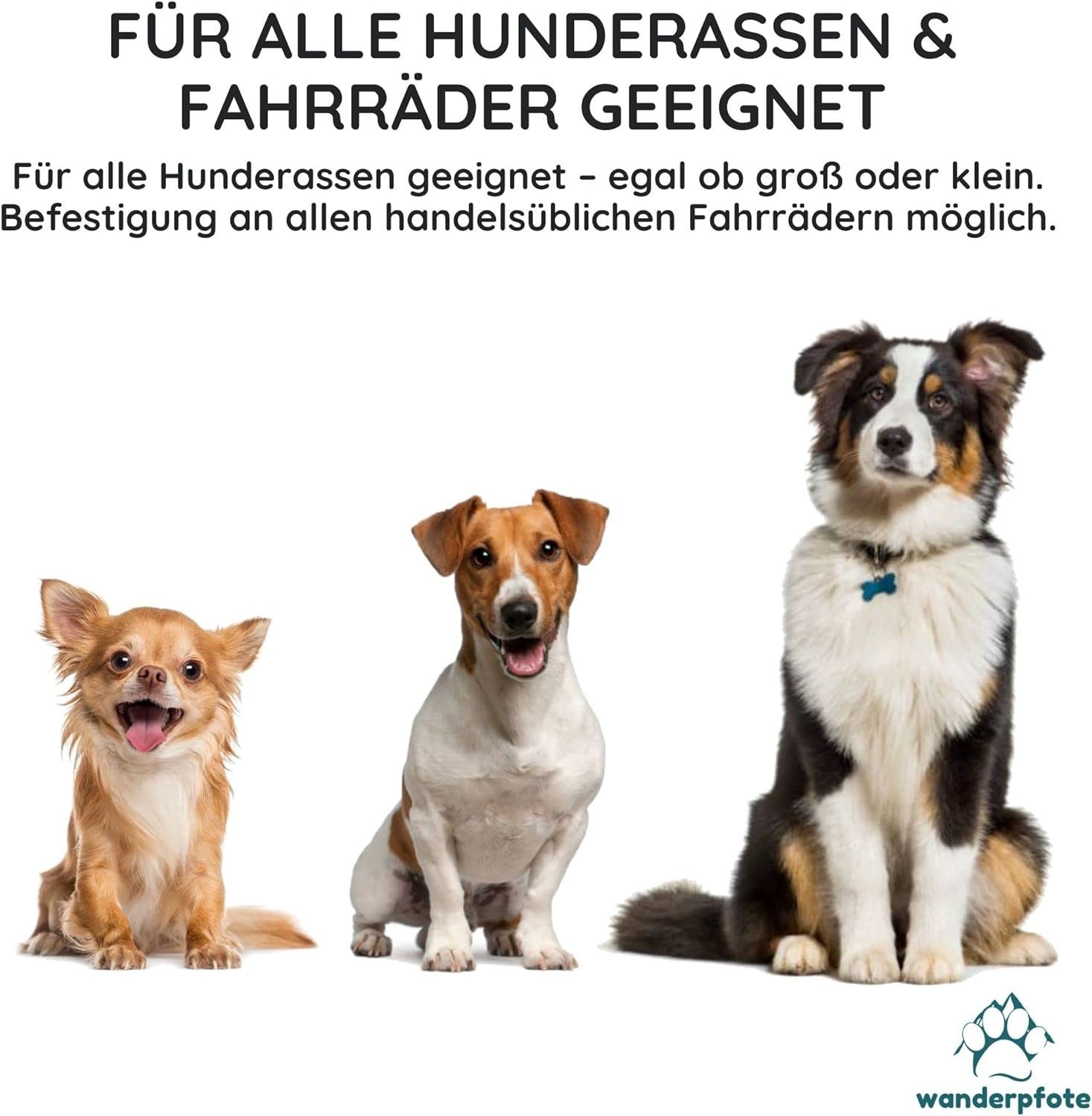 Wanderpfote Fahrradleine Wanderpfote Fahrradleine Hund – Optimaler Hund-Fahrrad-Abstandhalter