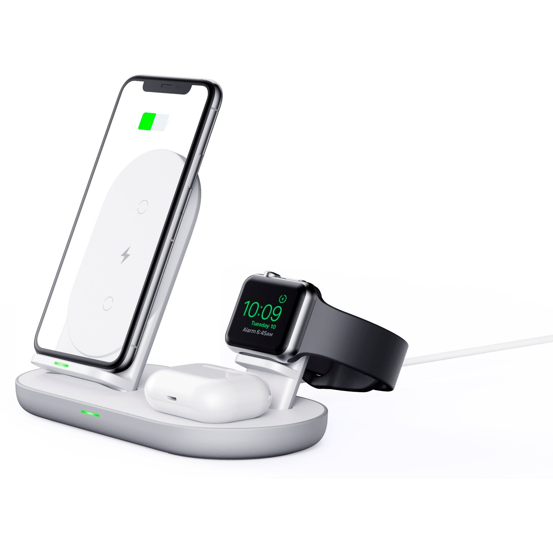 AUKEY Ladestation (3 in 1 Wireless Charging Dock Qi Ladestation)