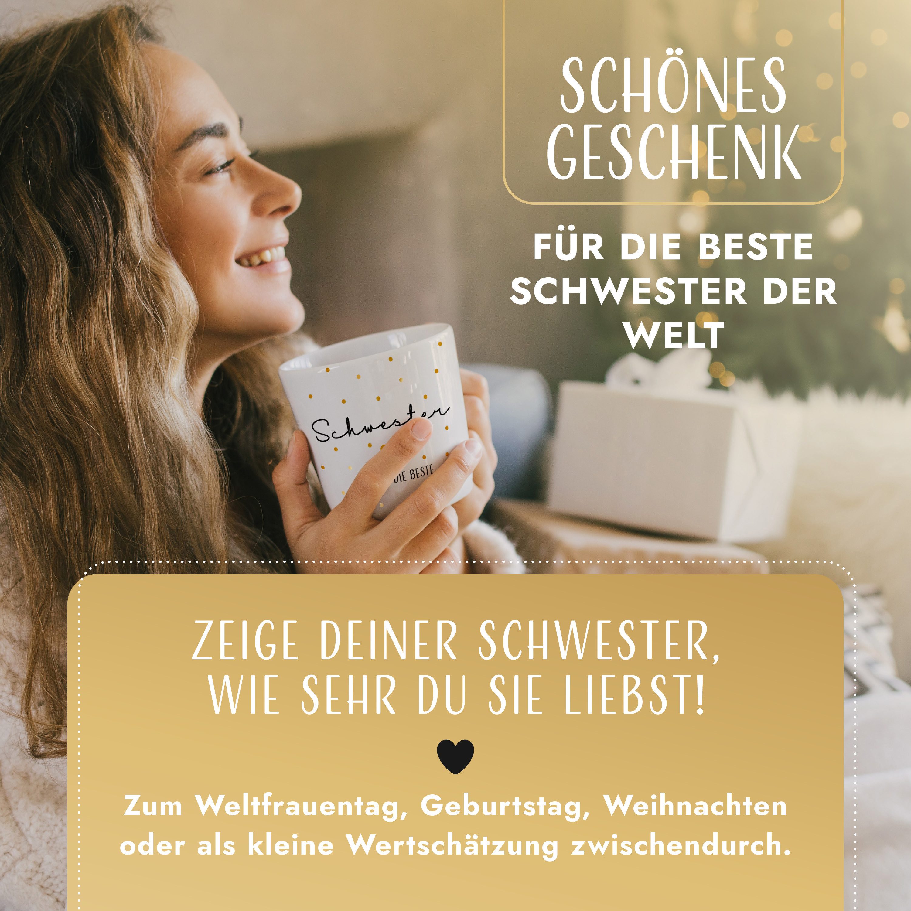 Amari Tasse AMARI ® Schwester Tasse - Perfektes Geschenk für die Schwester