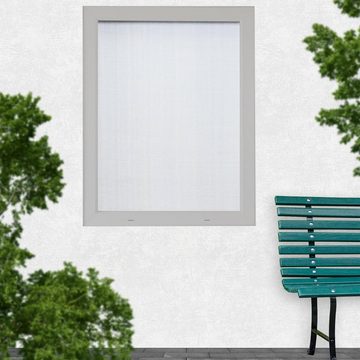 Nematek Insektenschutz-Fensterrahmen Polyester Fliegennetz Fenster - Fliegengitter ohne Bohren - Mückennetz, (1-St)