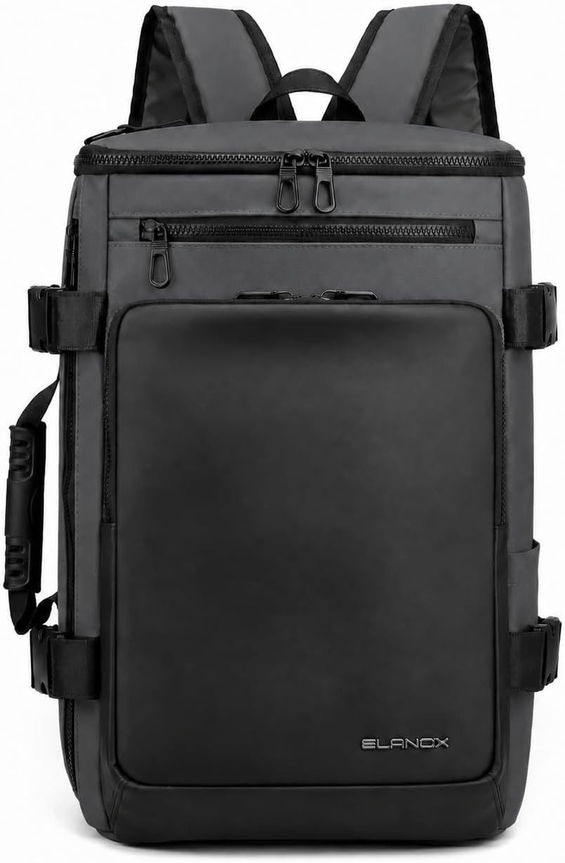 ELANOX Notebookrucksack ELANOX® 3 in 1 Laptop-Rucksack bis 17 Zoll, Rucksack, Schultertasche
