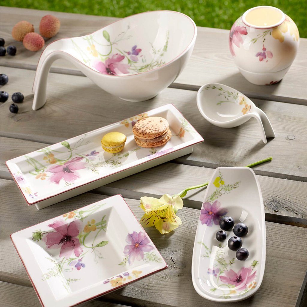 Villeroy & Boch Müslischale Mariefleur Gifts Schale mit Griff, Porzellan, (1-tlg), Premium Porcelain, mikrow.- & spülm.sicher, Made in Germany
