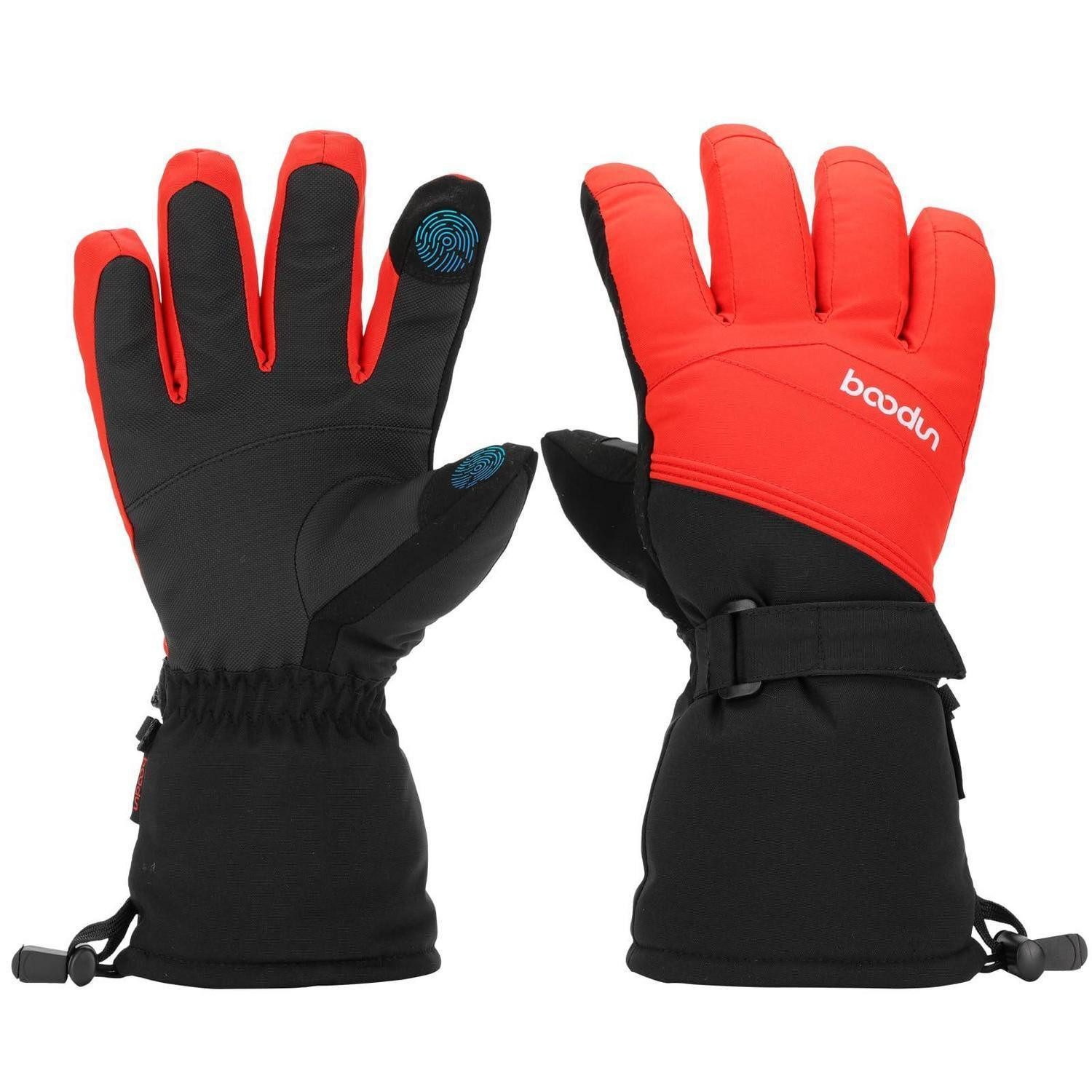 LuxusKollektion Skihandschuhe Skihandschuhe Herren Winter wasserdicht warm Touchscreen L rot (1-St)