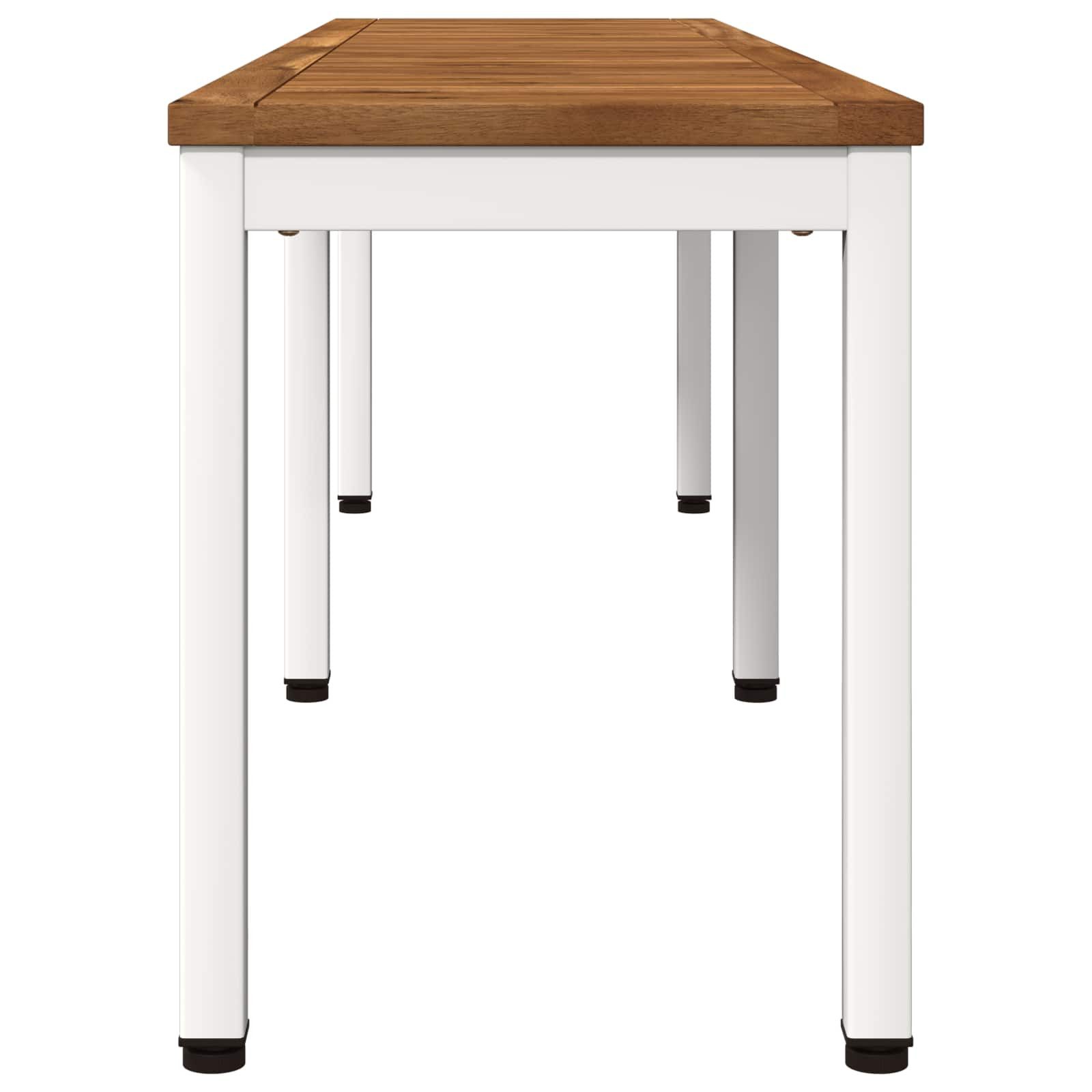 vidaXL Gartenbank Gartenbank 161 x 35 x 45 cm Massivholz Rechtwinklig (1-St)