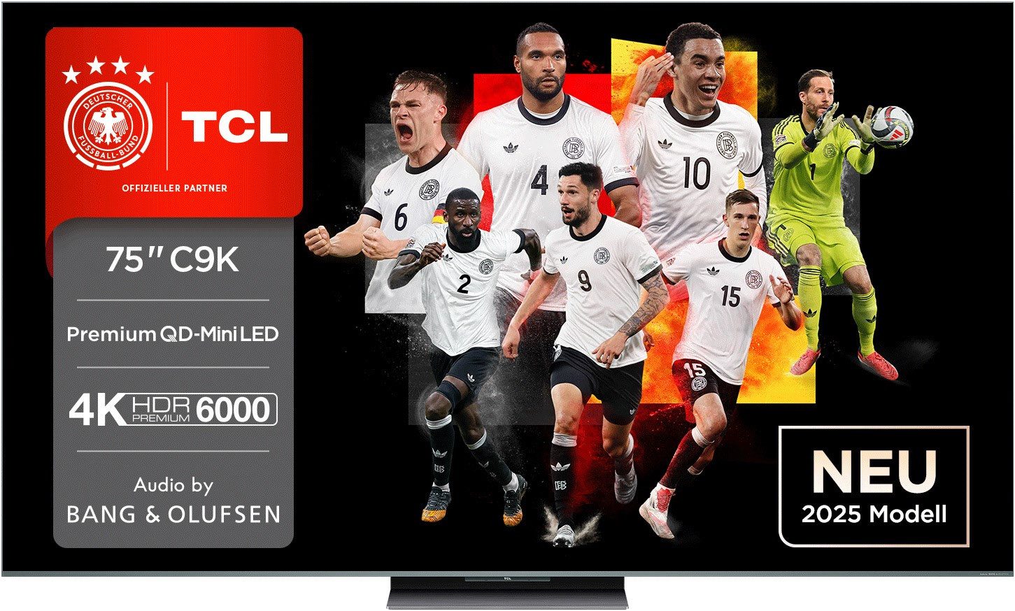 TCL 75C9K Mini-LED-Fernseher (75.0 Zoll, 4K Ultra HD, Smart TV, Game Features)