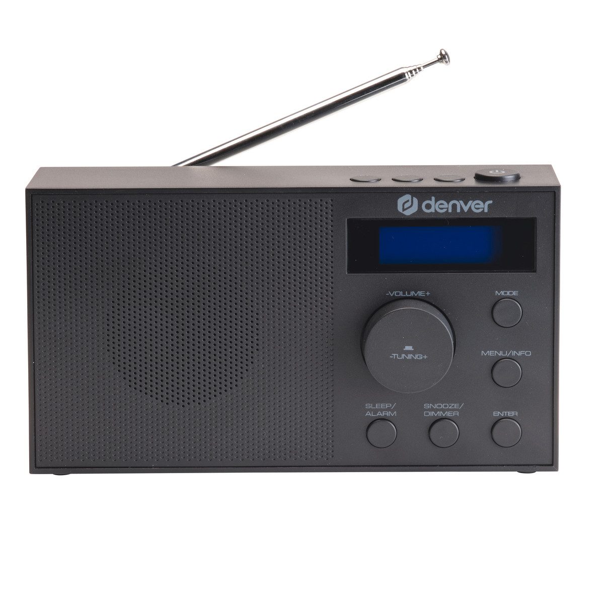 Denver Denver DAB+ Radio DAB-51B Digitalradio (DAB) (Digitalradio (DAB), 3 W, Alarmfunktion)