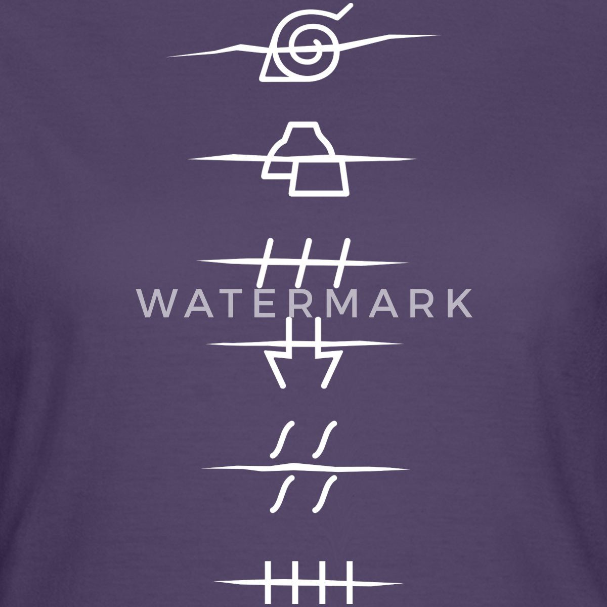 Spreadshirt T-Shirt Naruto Shippuden Anti-Symbole Der günstig online kaufen