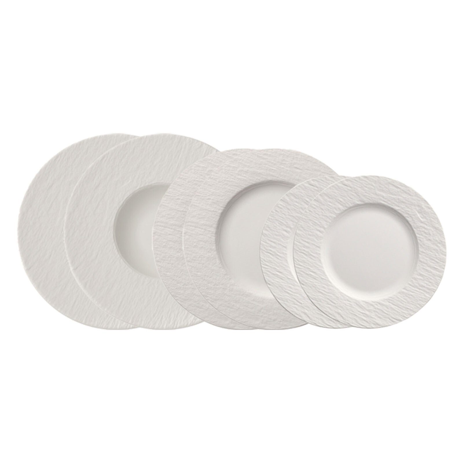 Kombiservice Manufacture Rock Teller-Set 6er Set